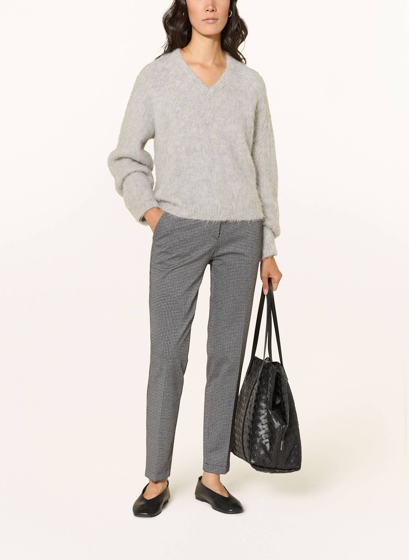 BRAX Jerseyhose MARON S: WEISS / SCHWARZ / HELLGRAU