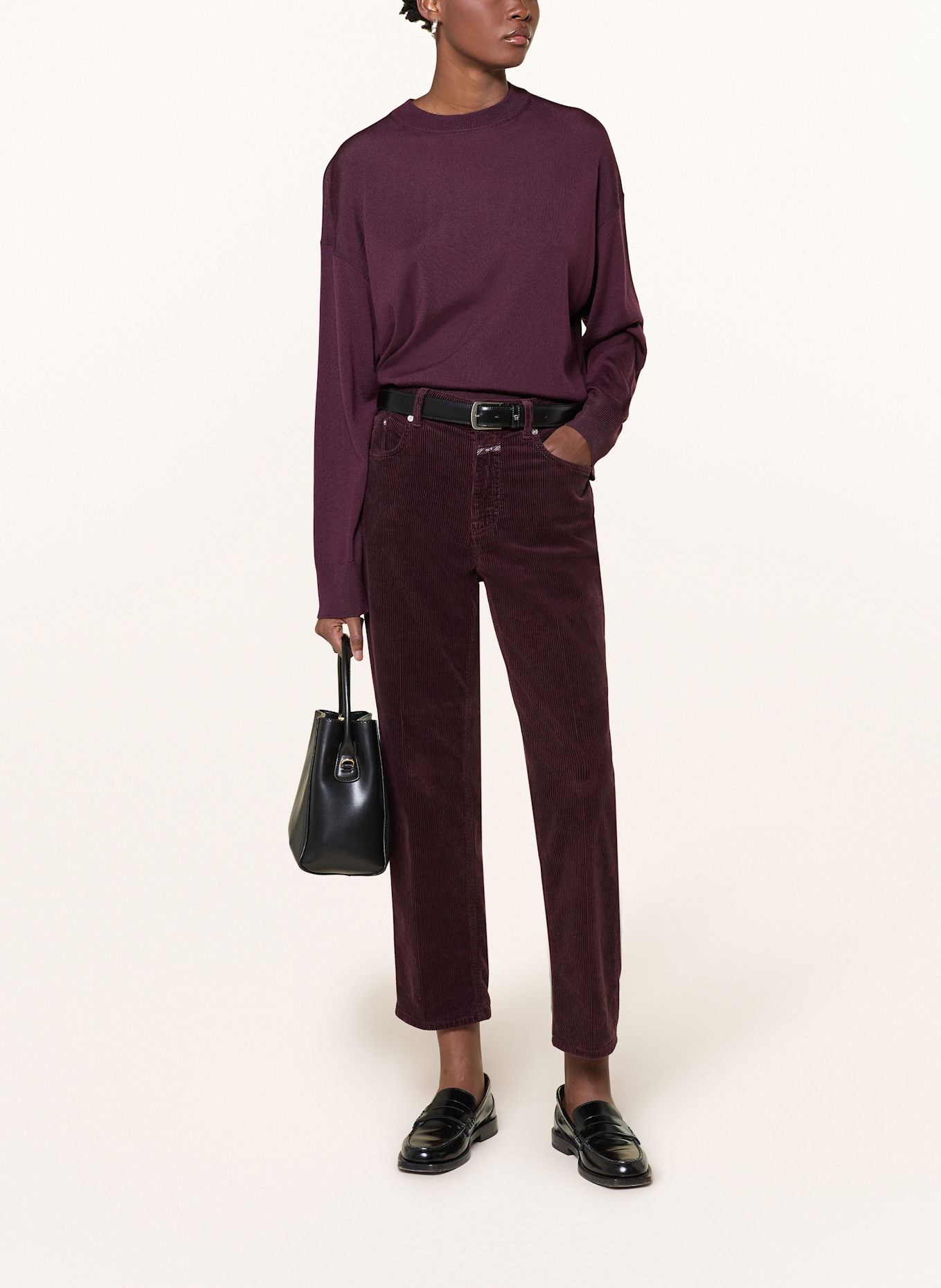 CLOSED Cordhose MILO: DUNKELROT