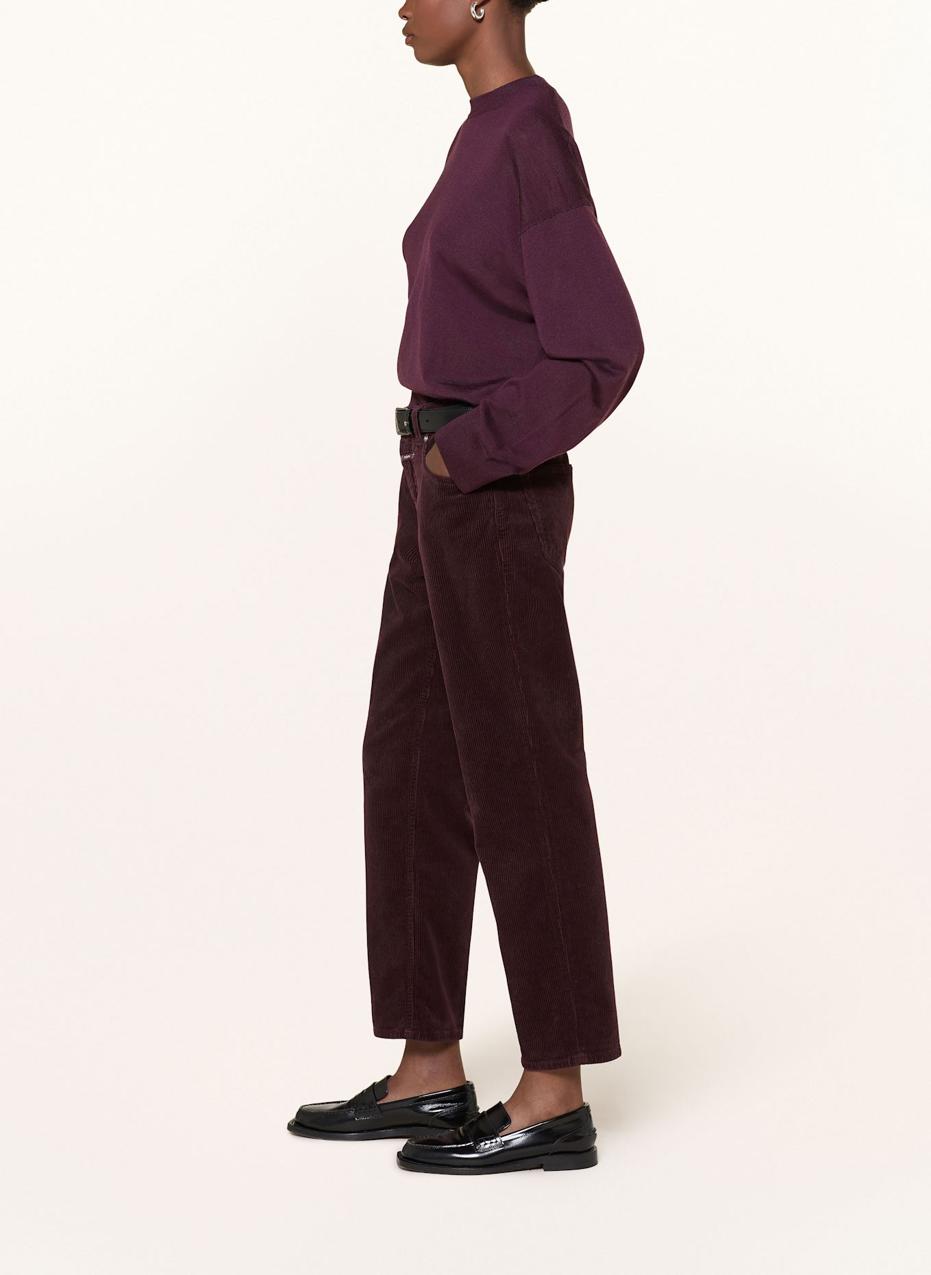 CLOSED Cordhose MILO: DUNKELROT