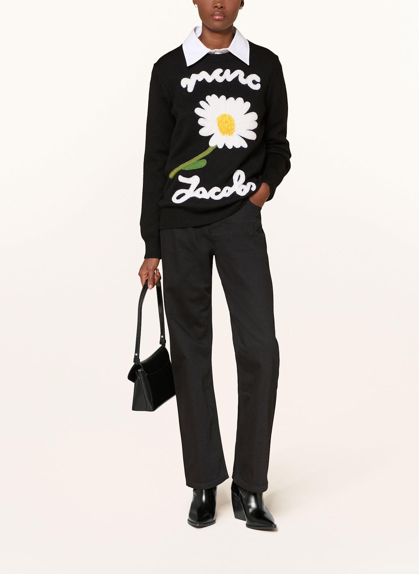 MARC JACOBS Pull MARC IS JOY: NOIR / BLANC / JAUNE