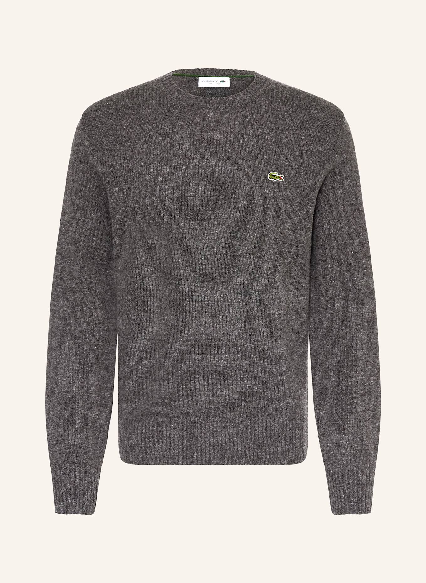 LACOSTE Pullover: DUNKELGRAU