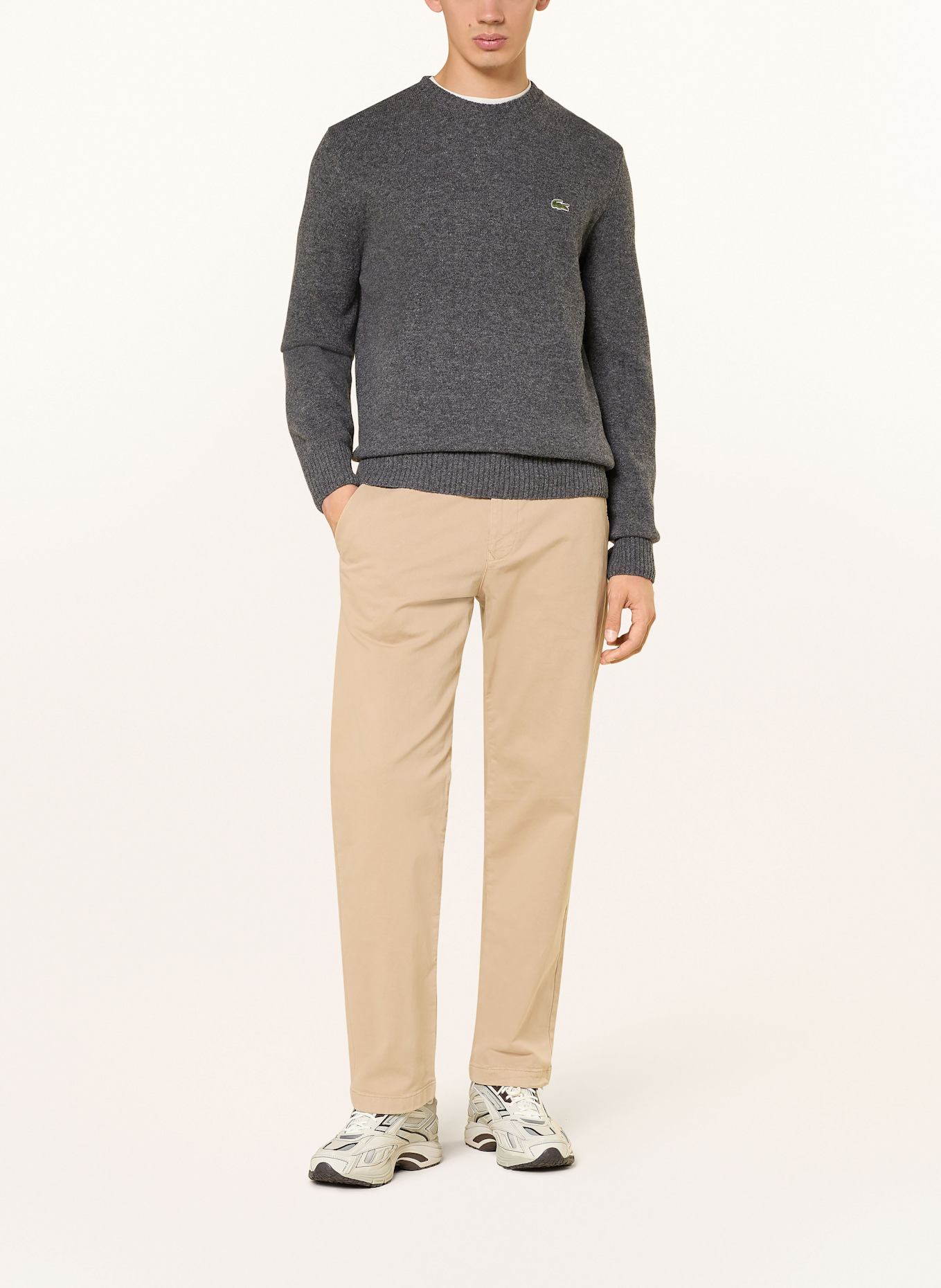 LACOSTE Pullover: DUNKELGRAU