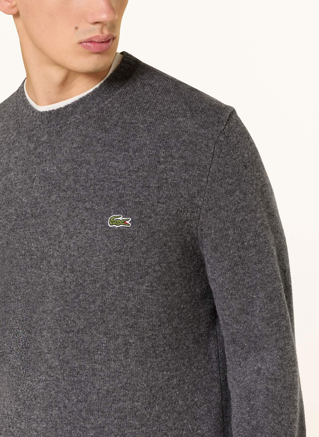LACOSTE Pullover: DUNKELGRAU