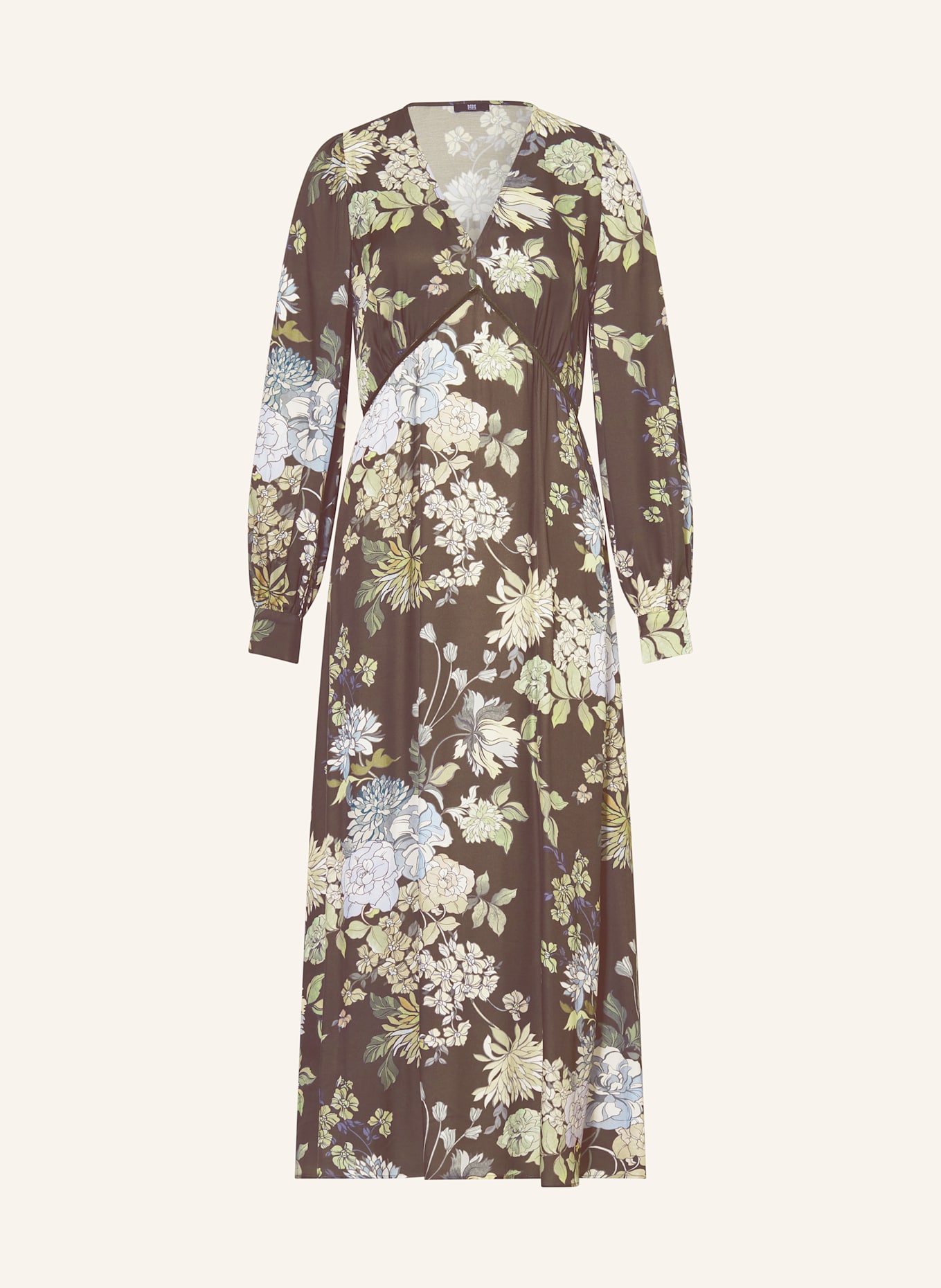 RIANI Satinkleid: KHAKI / HELLGRÜN / BEIGE