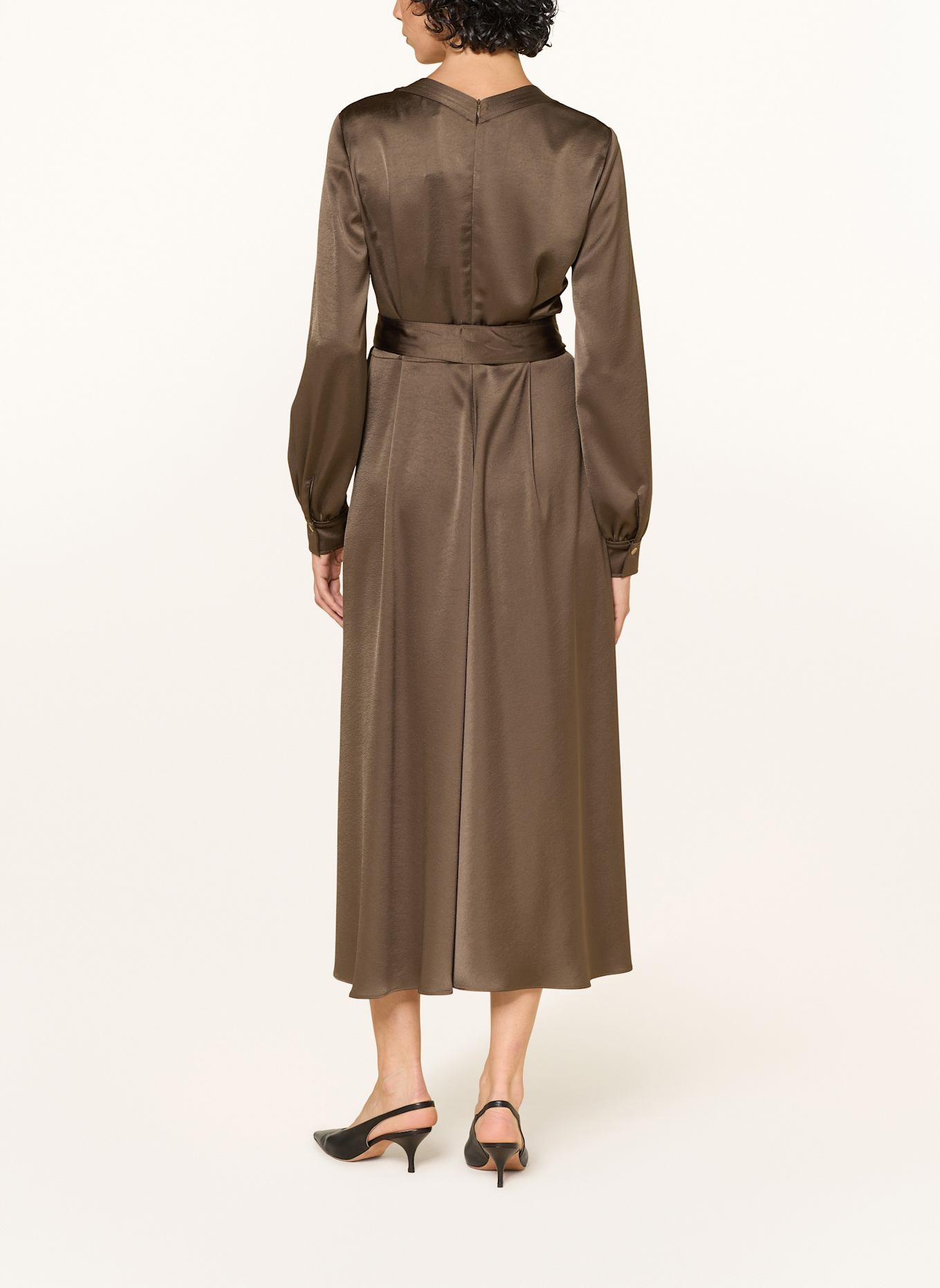 RIANI Satinkleid: KHAKI