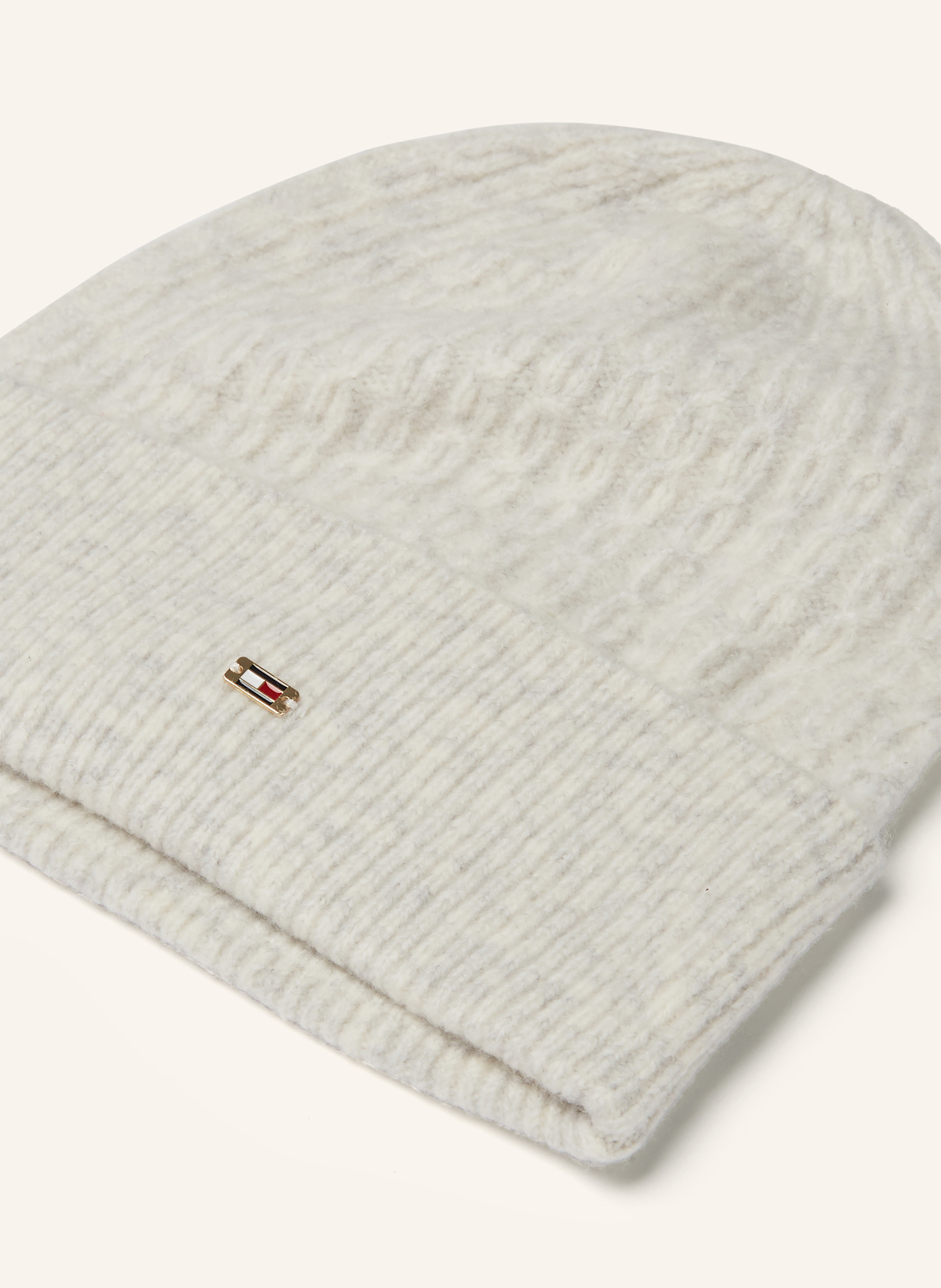 TOMMY HILFIGER Mütze: HELLGRAU