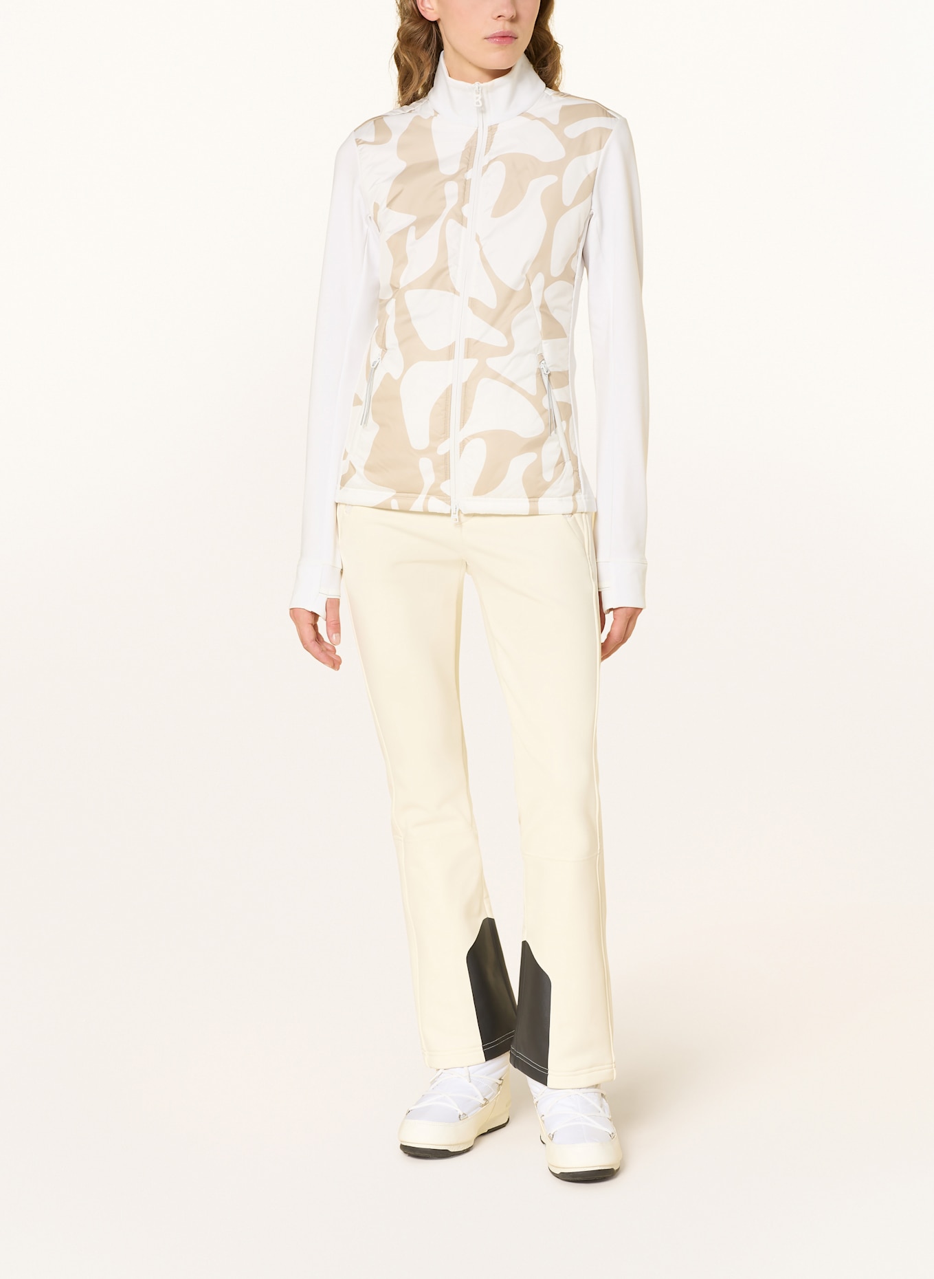 FIRE+ICE Midlayer-Jacke HEDDA: WEISS / BEIGE