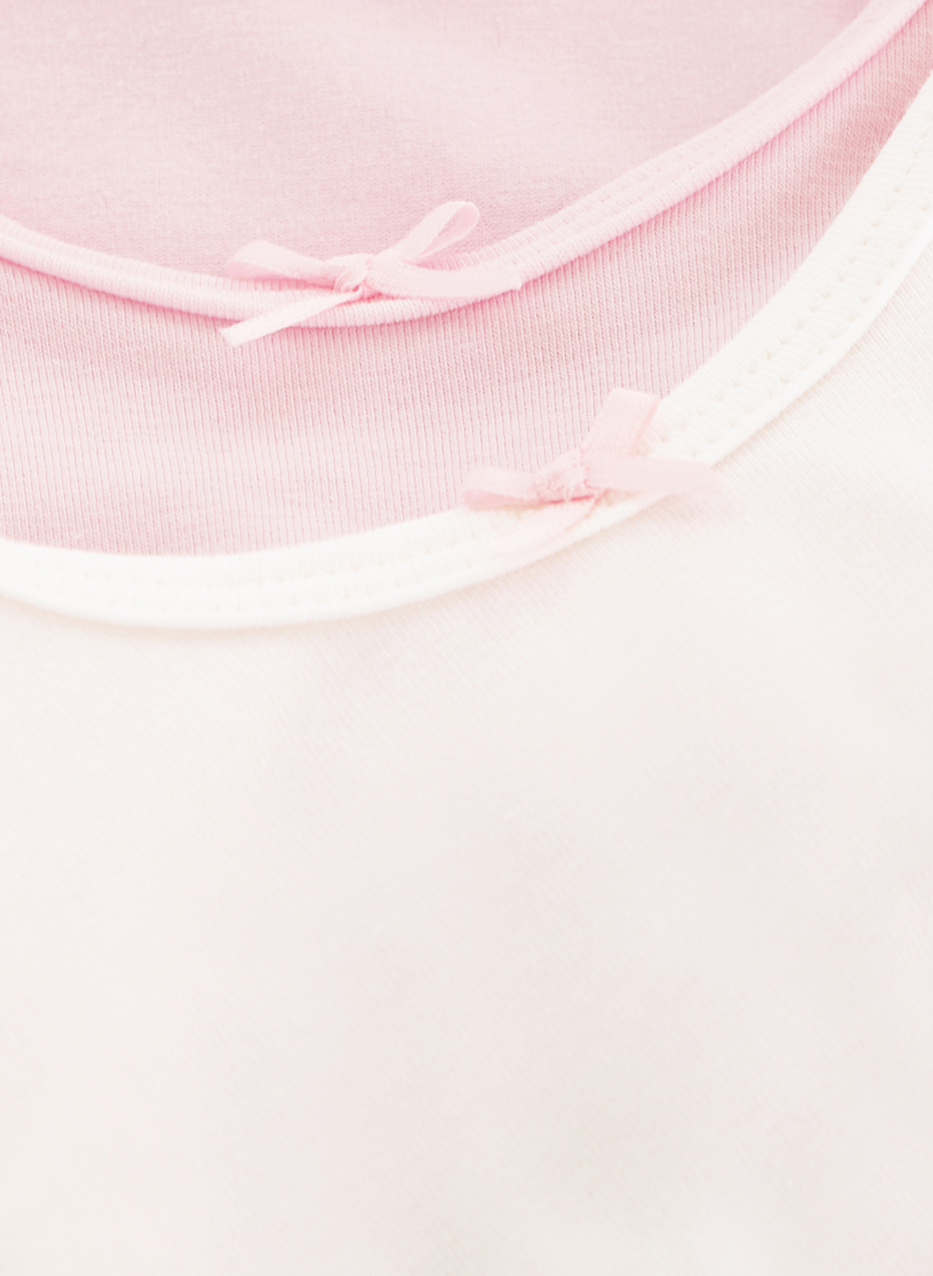 Sanetta 2er-Pack Tops: WEISS / ROSA