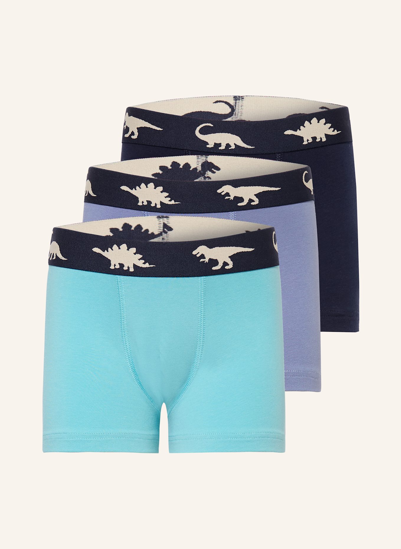 Sanetta 3er-Pack Boxershorts: HELLBLAU / DUNKELBLAU / TÜRKIS