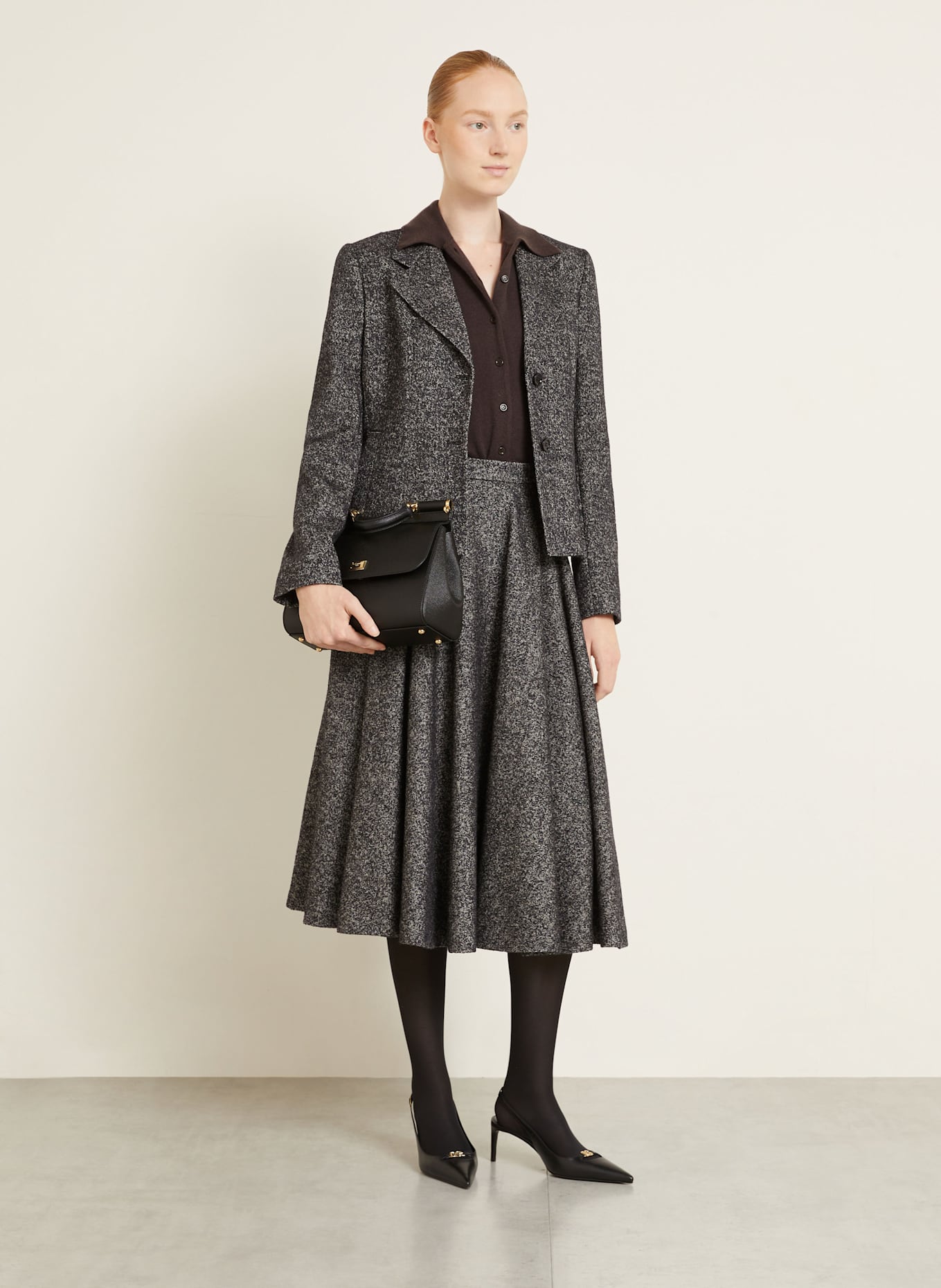 DOLCE & GABBANA Strickjacke aus Cashmere: DUNKELBRAUN