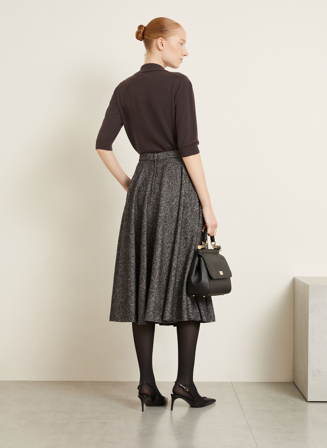 DOLCE & GABBANA Strickjacke aus Cashmere: DUNKELBRAUN