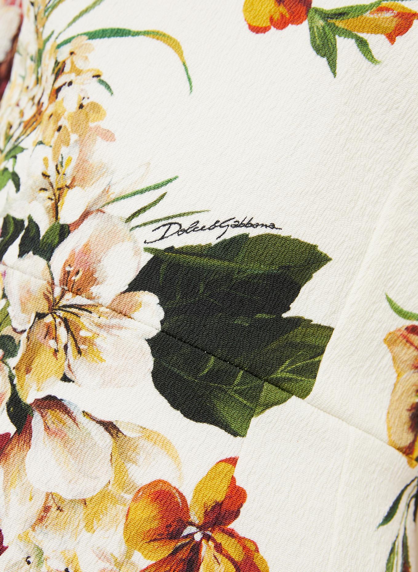 DOLCE & GABBANA Etuikleid: LILA / DUNKELGELB