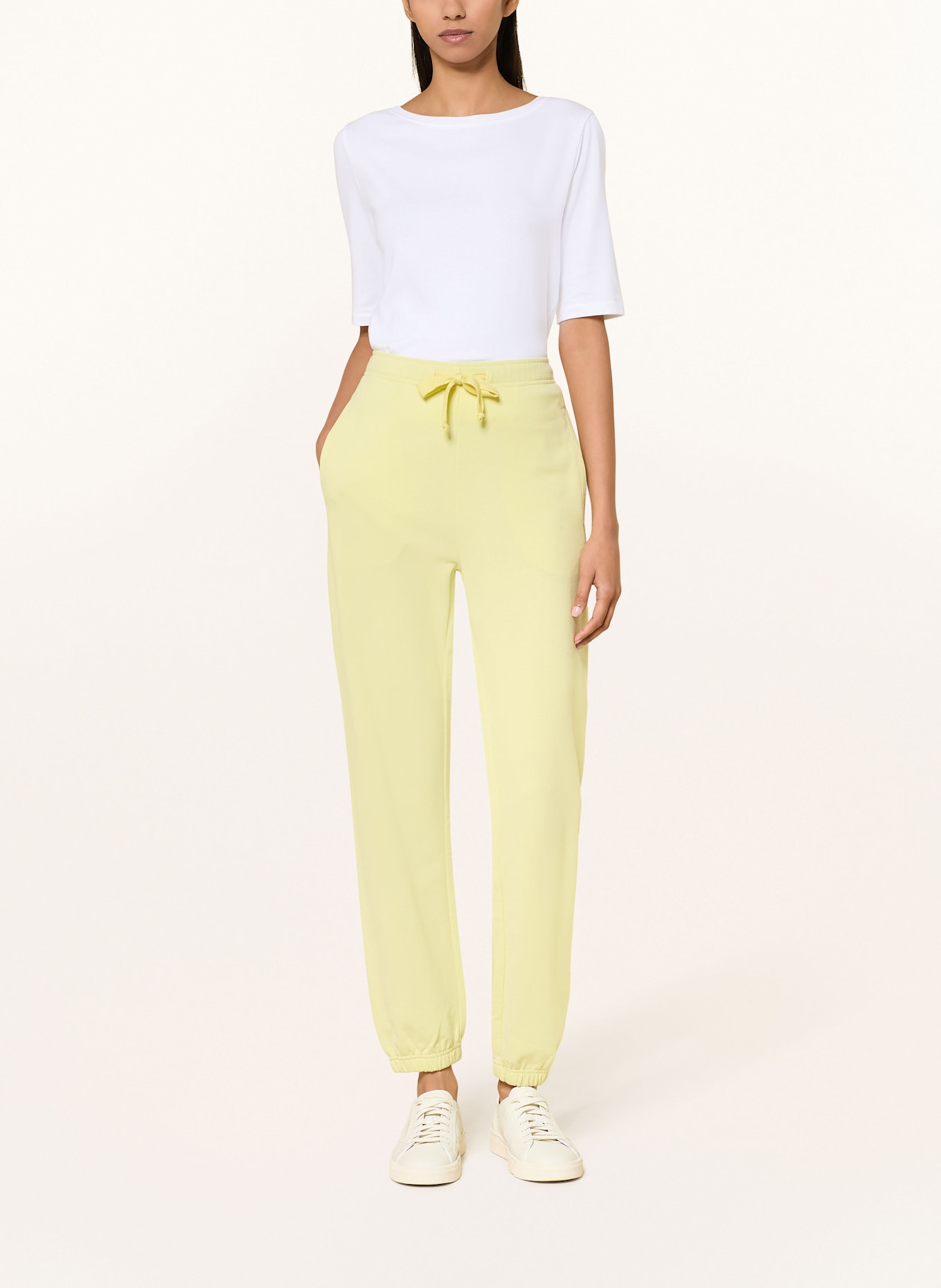 Juvia Spodnie dresowe JANINA: JASNOŻÓŁTY