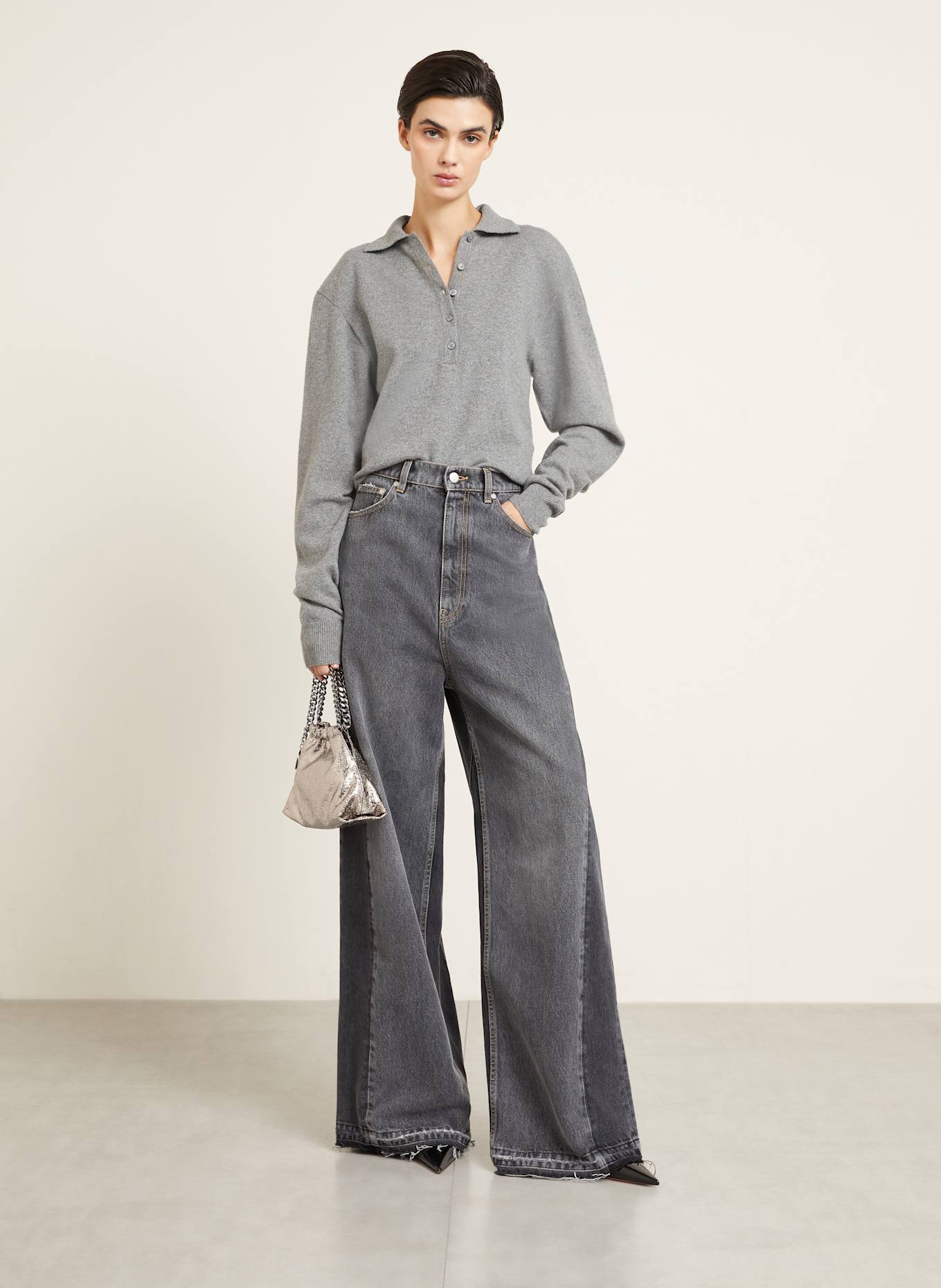 STELLA McCARTNEY Handbag FALABELLA MINI in silver