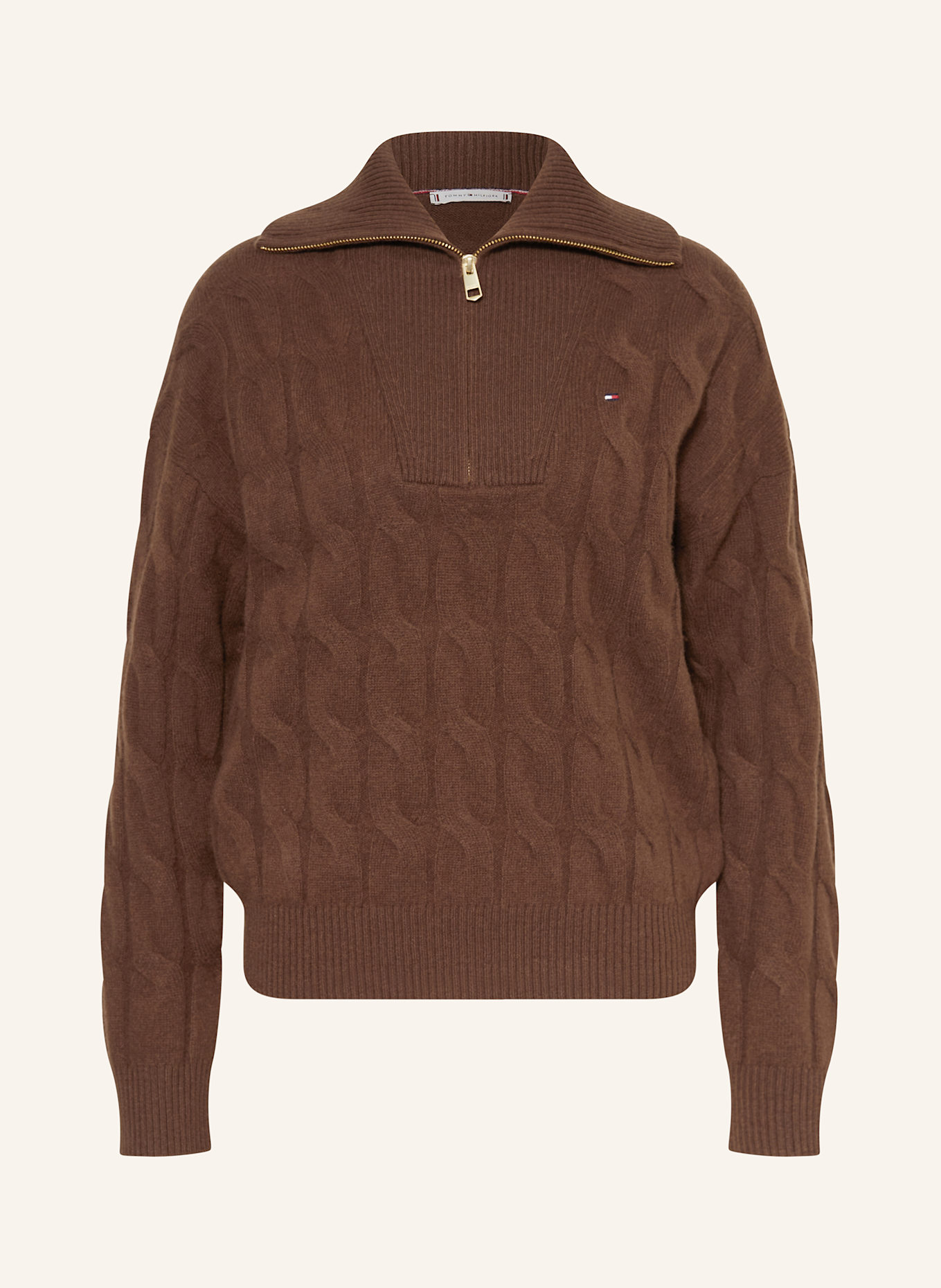 TOMMY HILFIGER Troyer: BRAUN