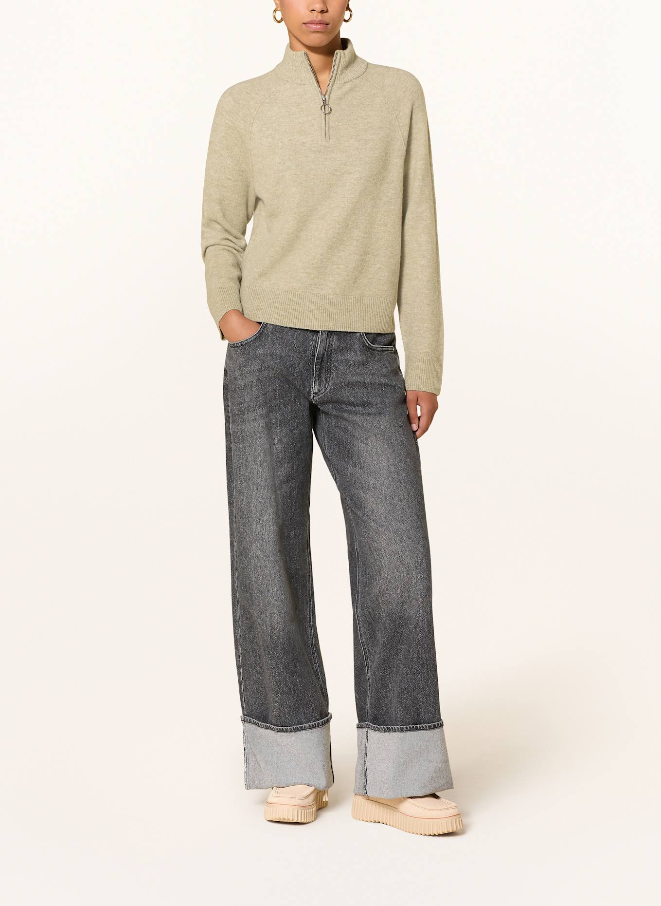 Marc O'Polo DENIM Troyer: HELLGRÜN