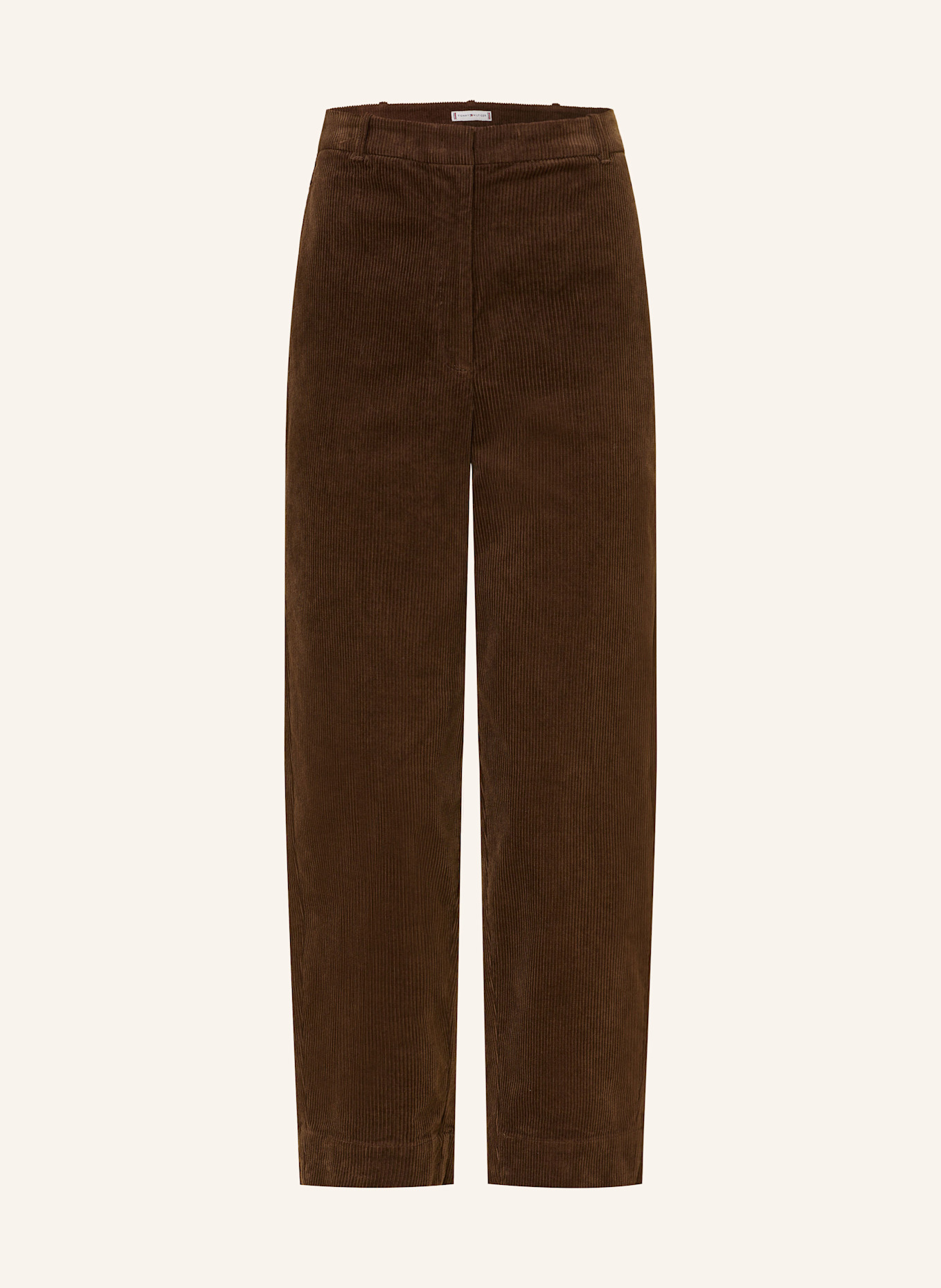 TOMMY HILFIGER Cropped-Cordhose: DUNKELBRAUN