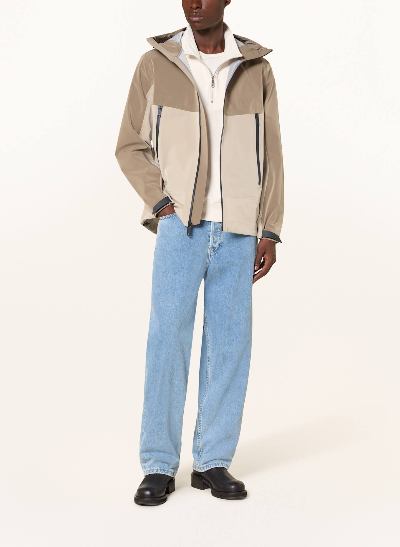 Calvin Klein Jeans Kurtka przeciwdeszczowa: BEŻOWY / BRĄZOWY