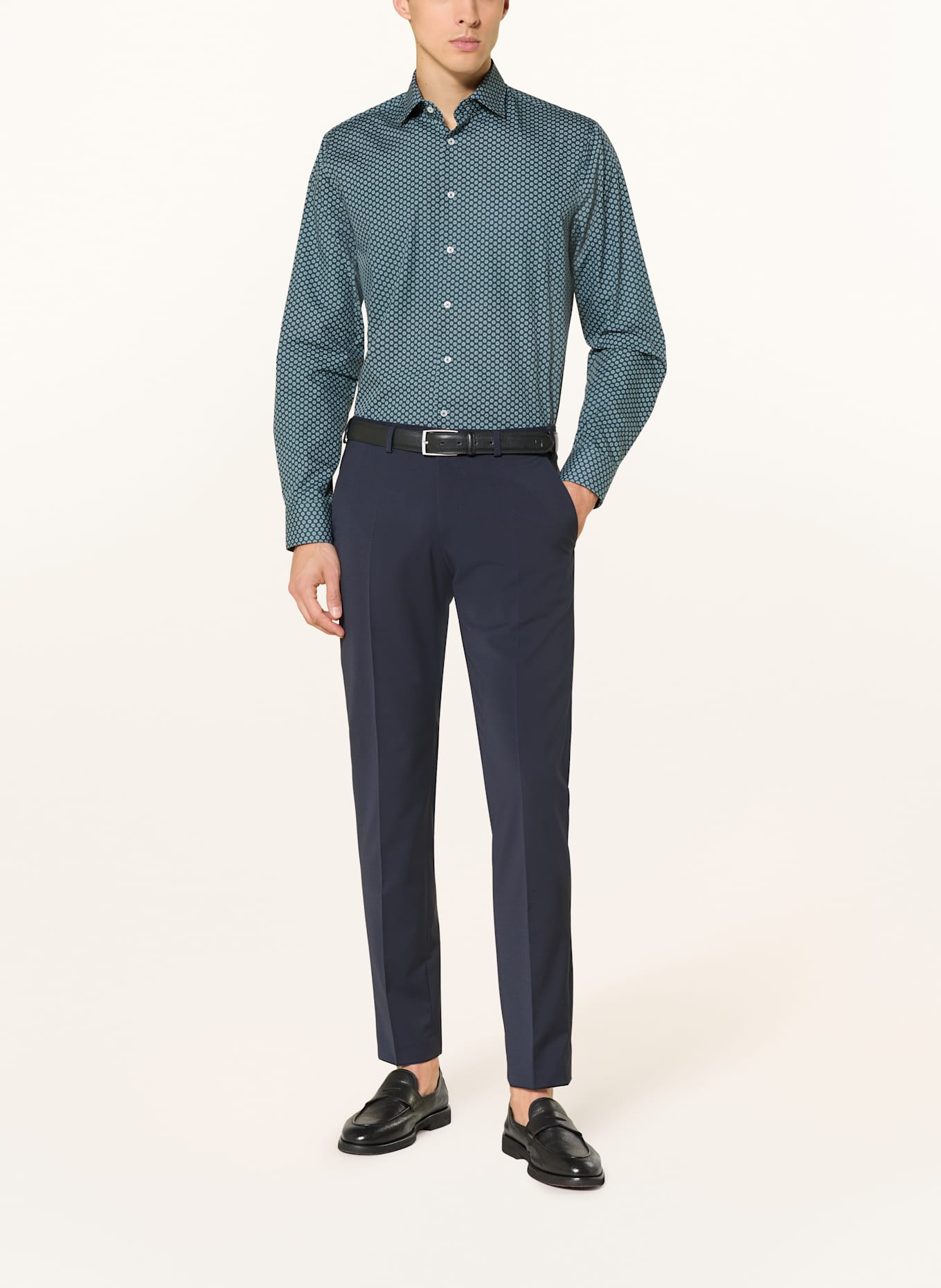 seidensticker Hemd Shaped Fit: GRÜN / DUNKELGRÜN