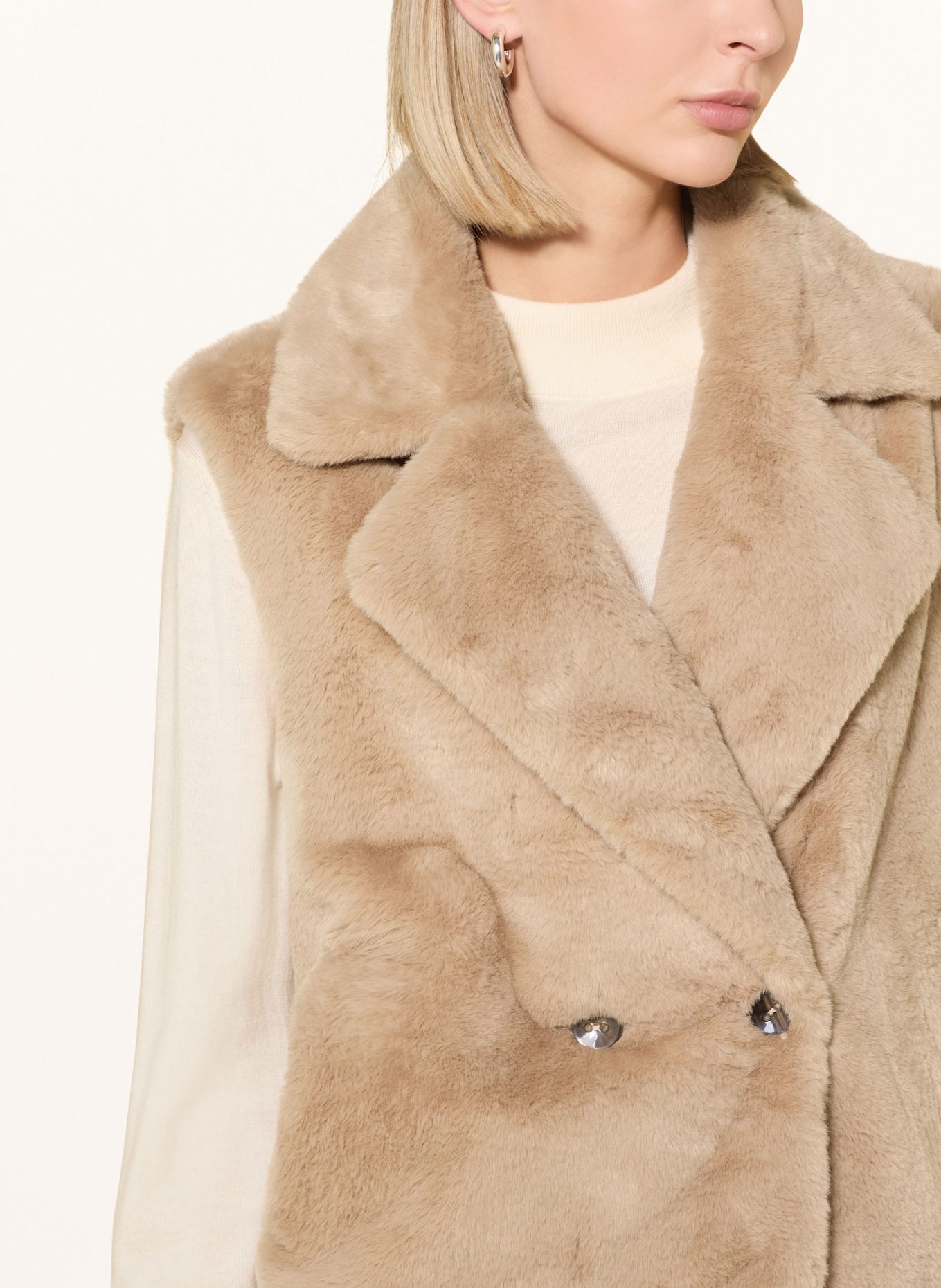 FRIEDA & FREDDIES Kunstfell-Weste LEO: BEIGE