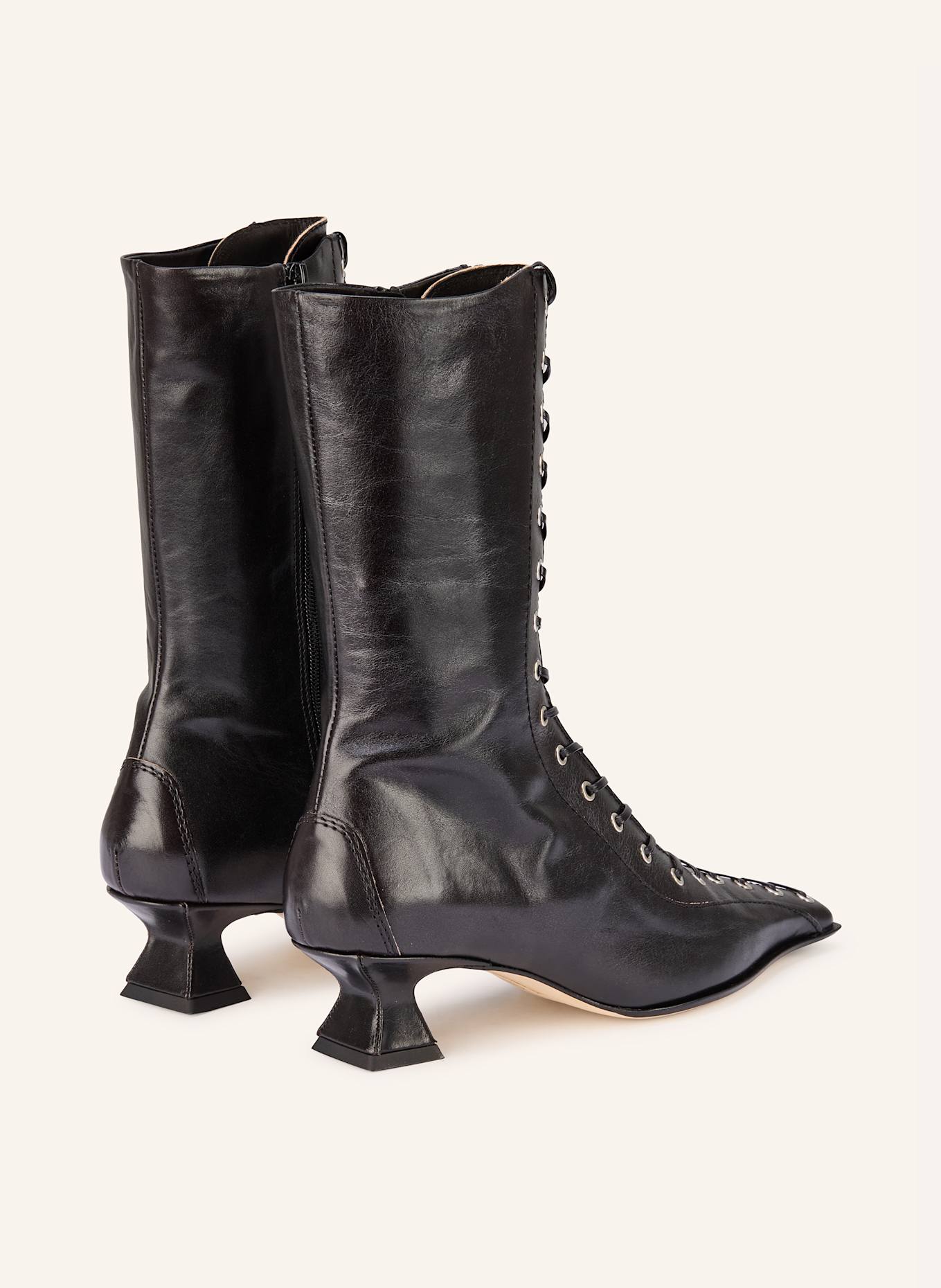 MIISTA Schnürstiefeletten EMILE: SCHWARZ