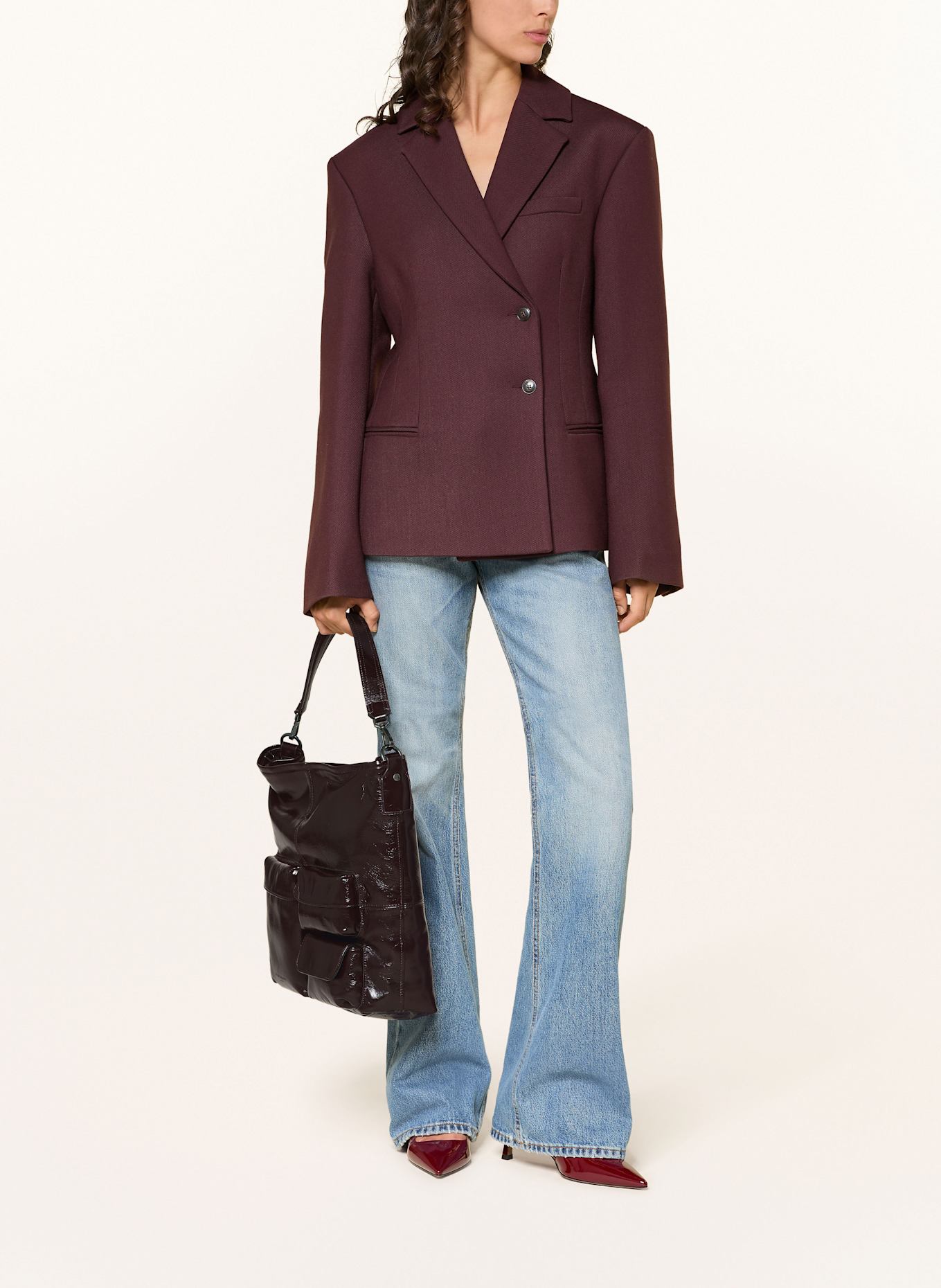 LIEBESKIND Beuteltasche LK204 HOBO MEDIUM: DUNKELROT