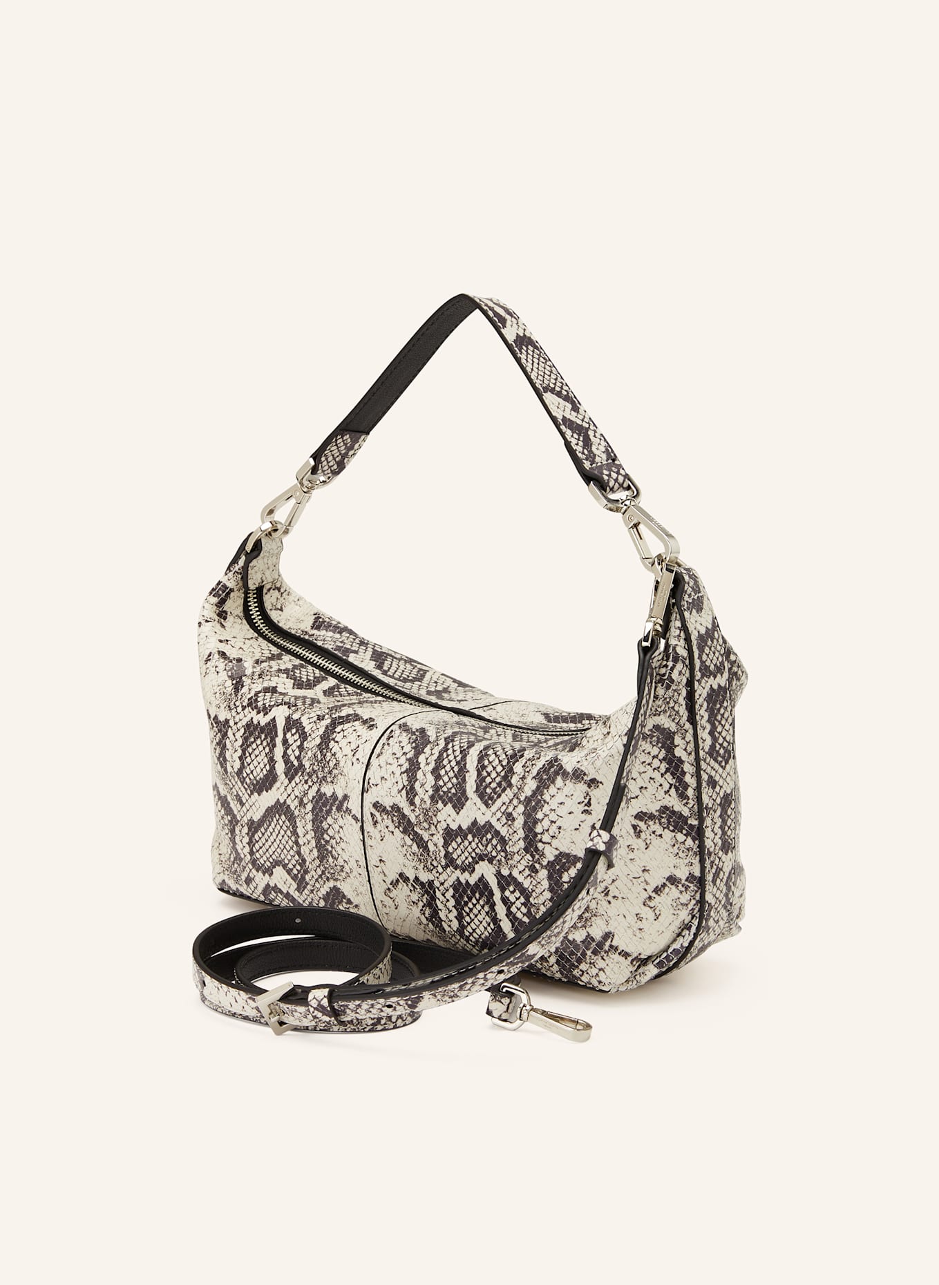 LIEBESKIND Handtasche PARIS SMALL: ECRU / DUNKELGRAU