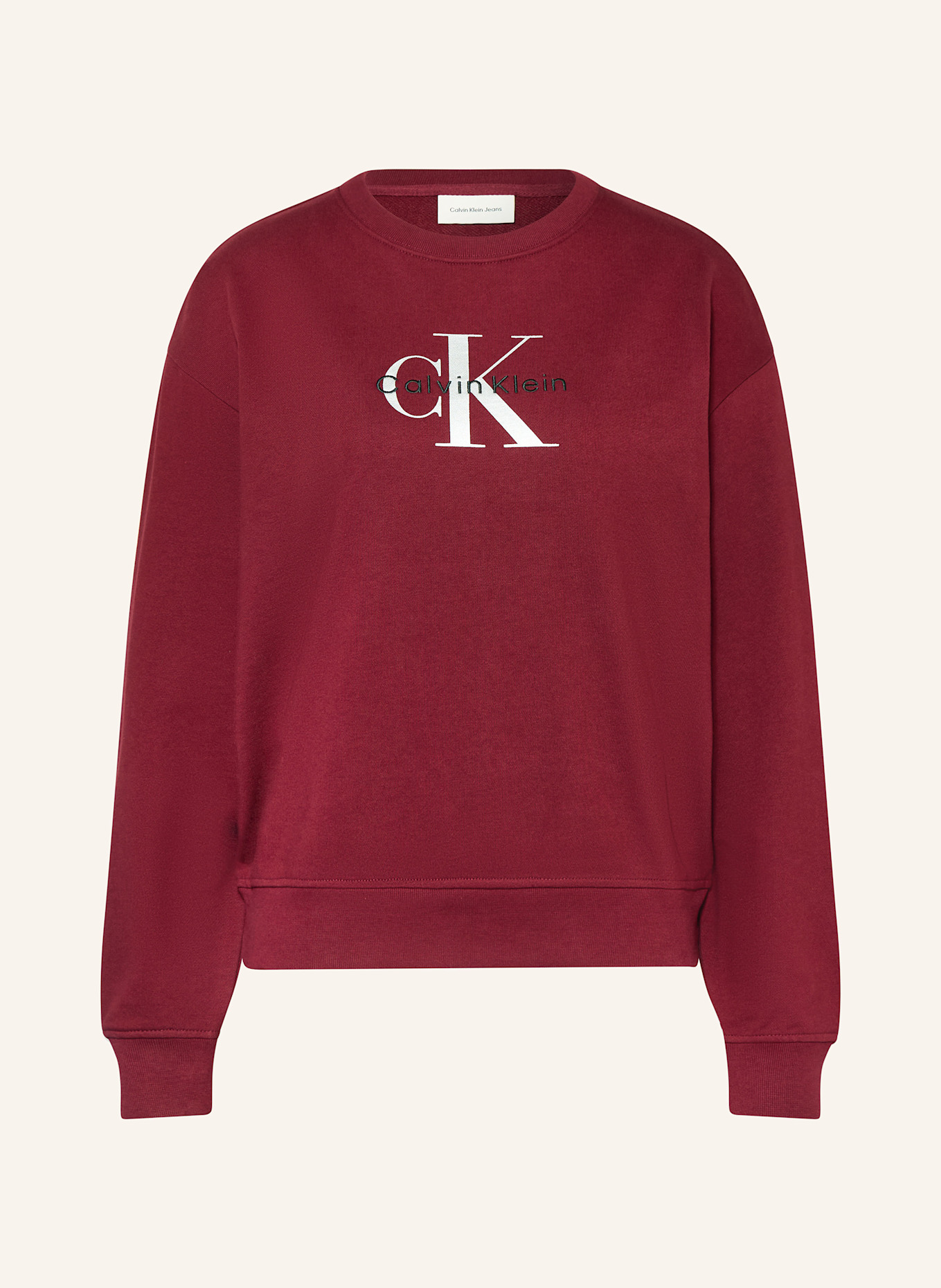 Calvin Klein Jeans Sweatshirt: DUNKELROT