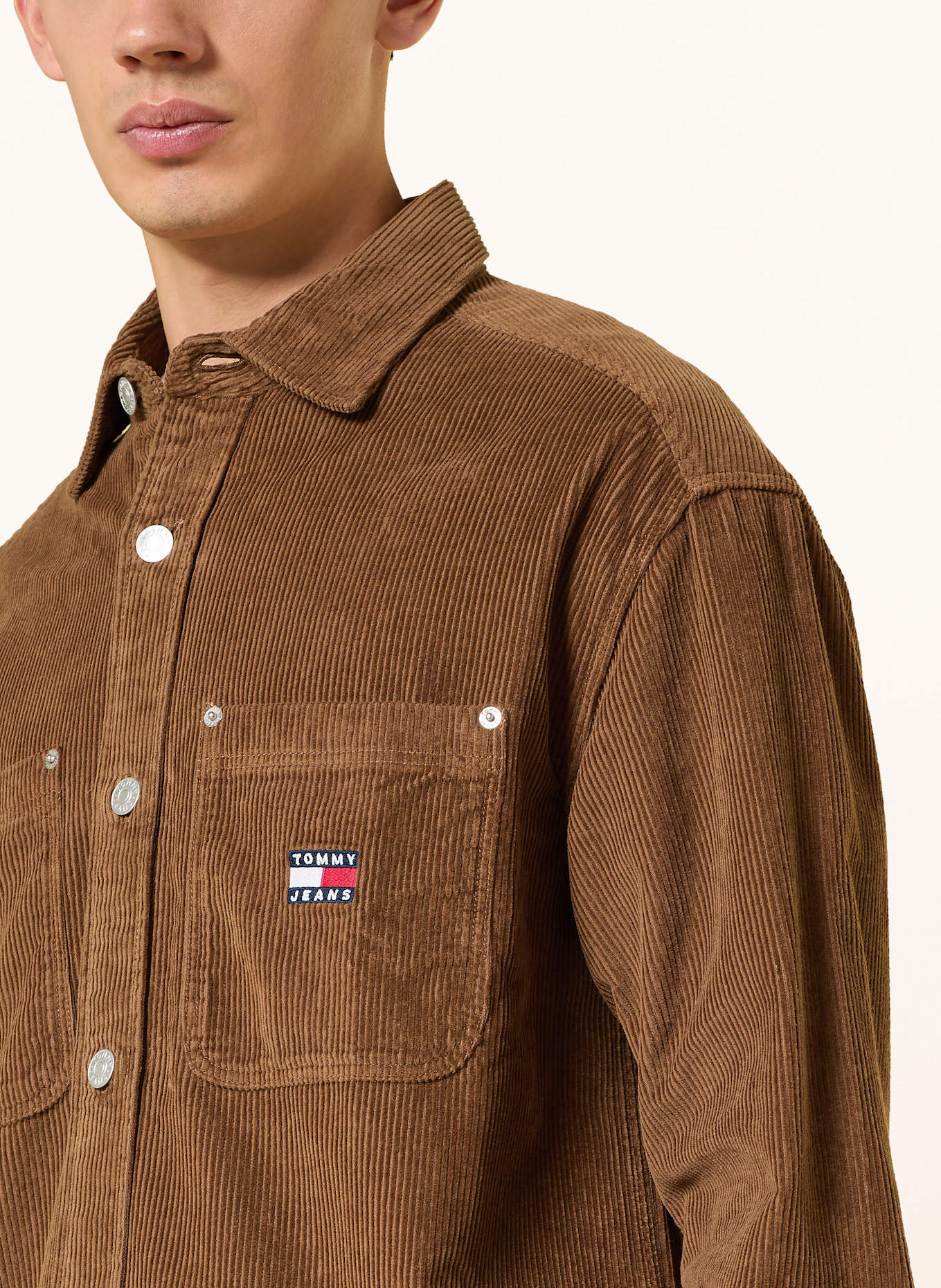 TOMMY JEANS Cord-Overshirt: BRAUN