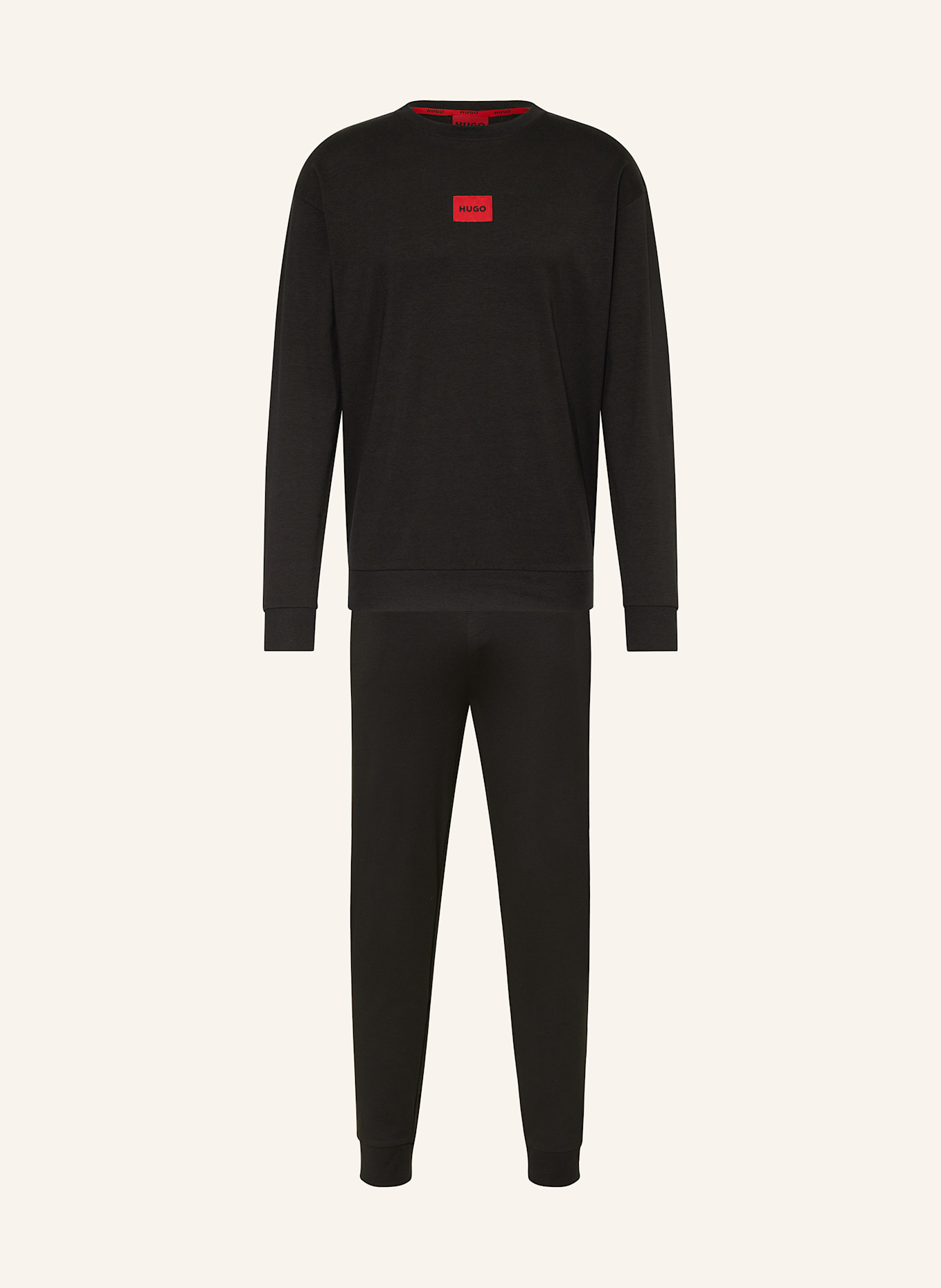 HUGO Schlafanzug GALAXY: SCHWARZ