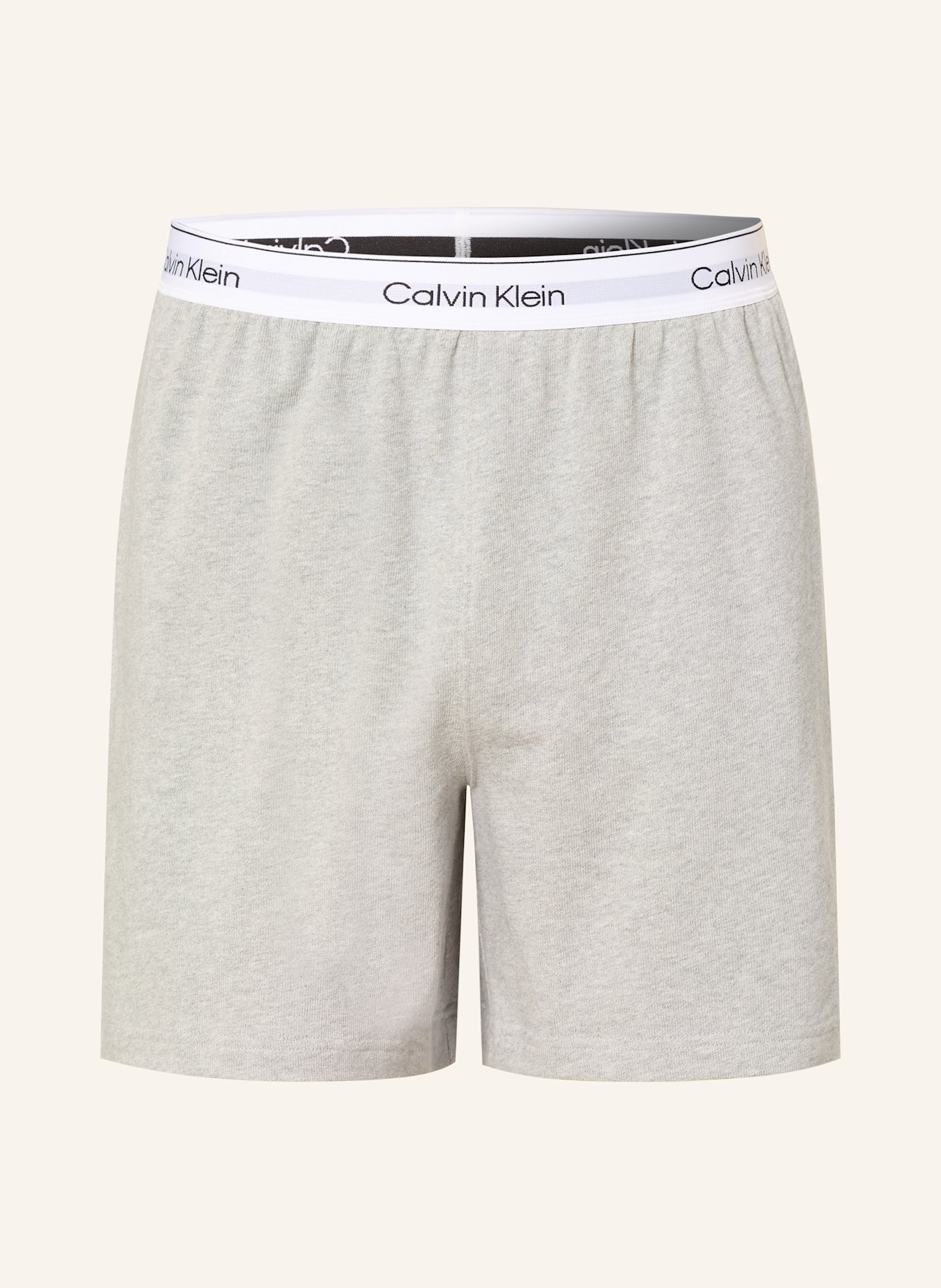 Calvin Klein Pajama shorts COTTON JERSEY in light gray