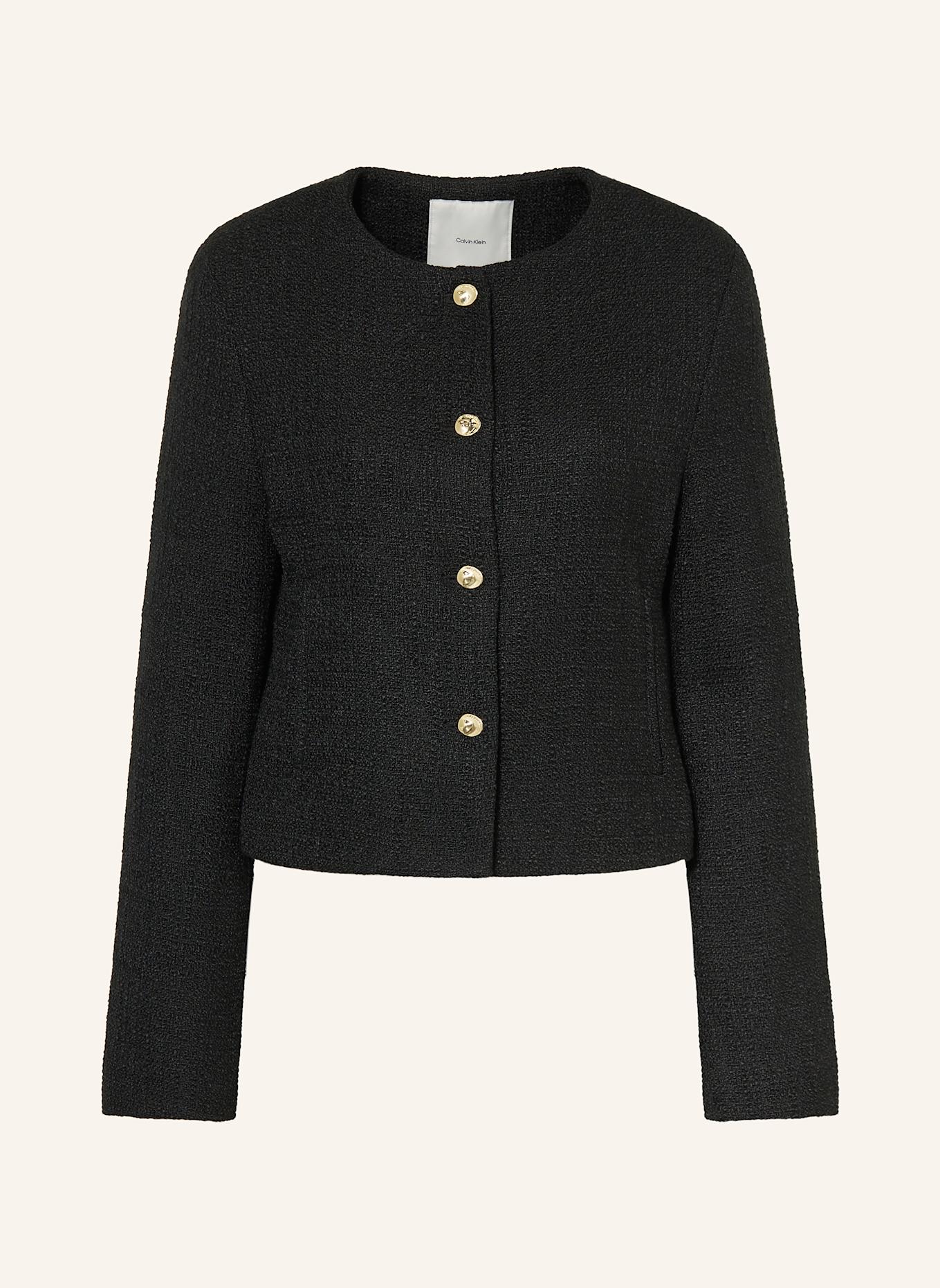 Calvin Klein Kastenjacke: SCHWARZ