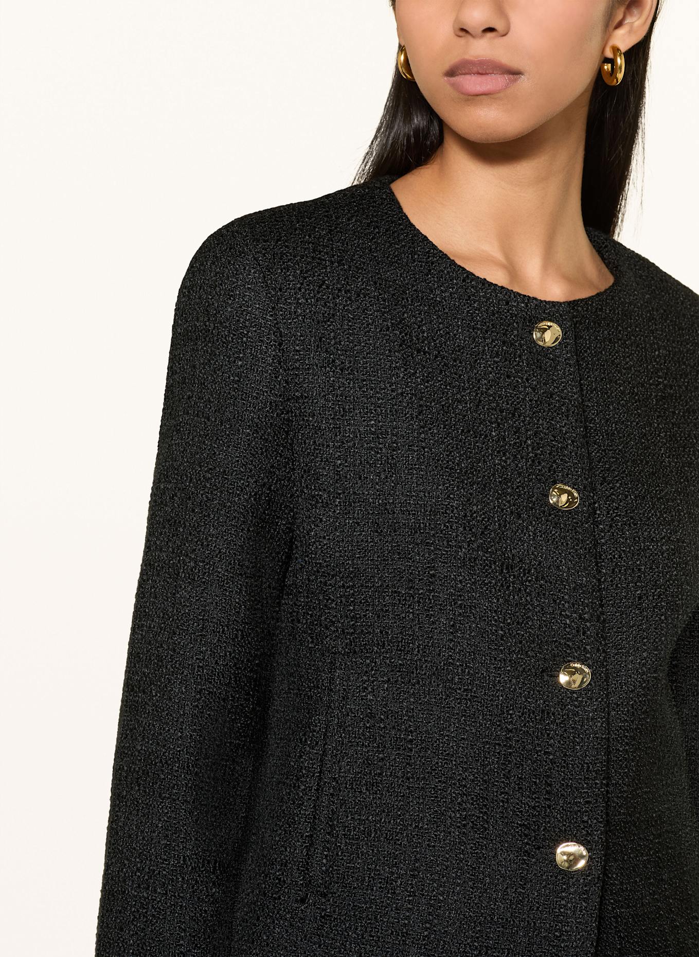 Calvin Klein Kastenjacke: SCHWARZ