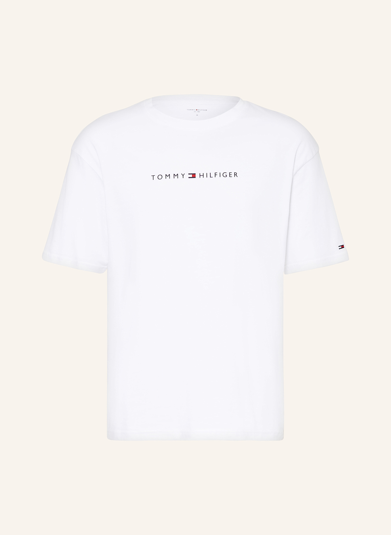 TOMMY HILFIGER Lounge-Shirt: WEISS