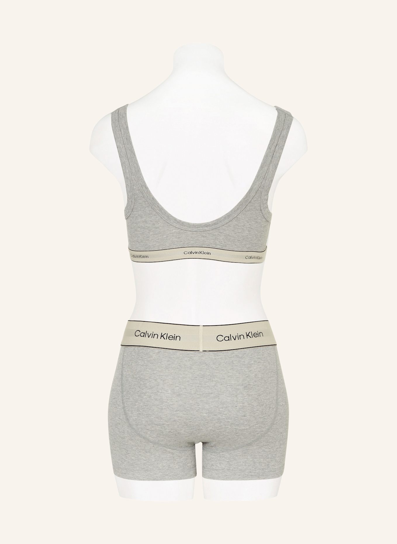 Calvin Klein Bustier podprsenka HERITAGE: ŠEDÁ