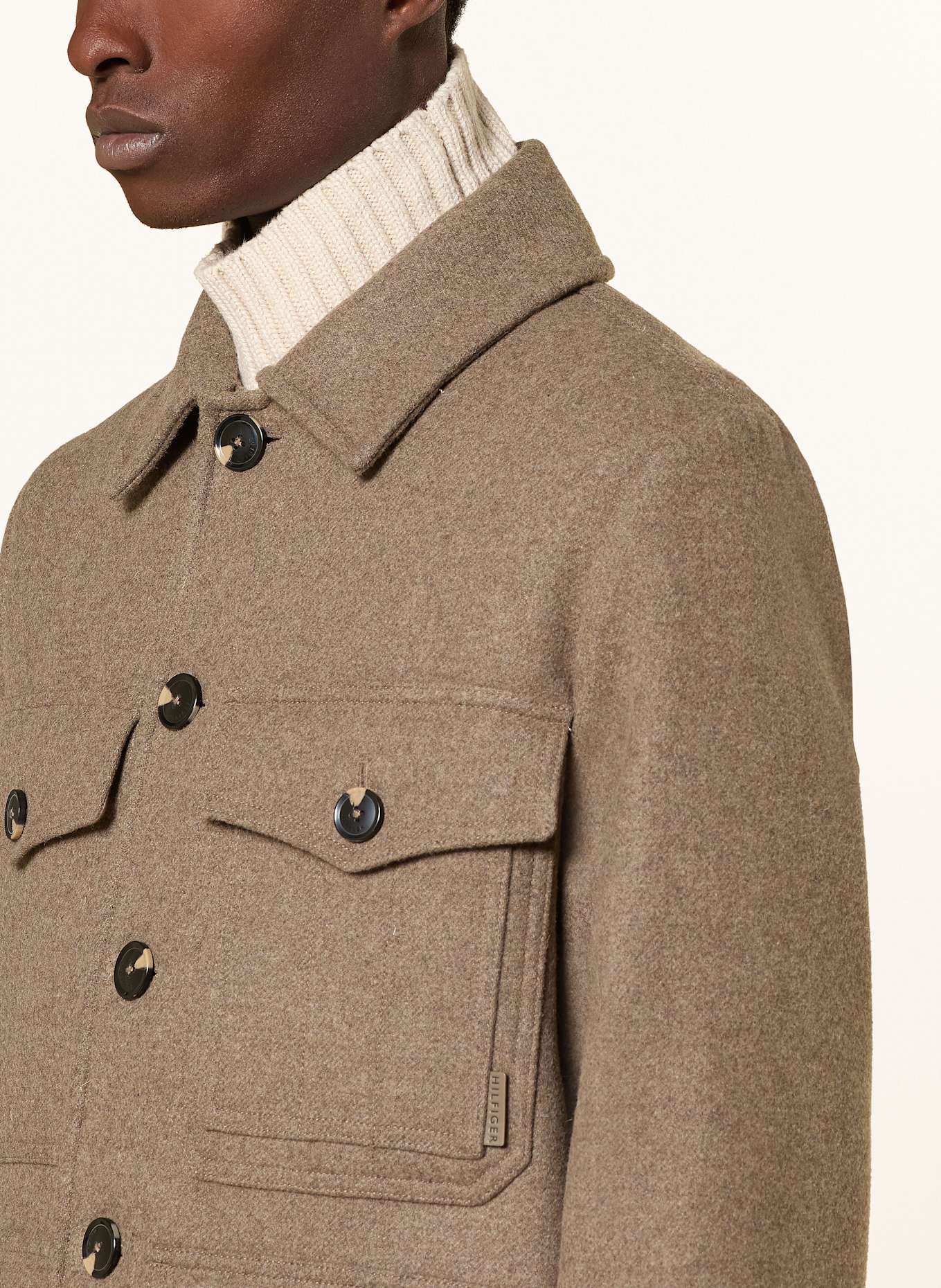 TOMMY HILFIGER Fieldjacket: TAUPE