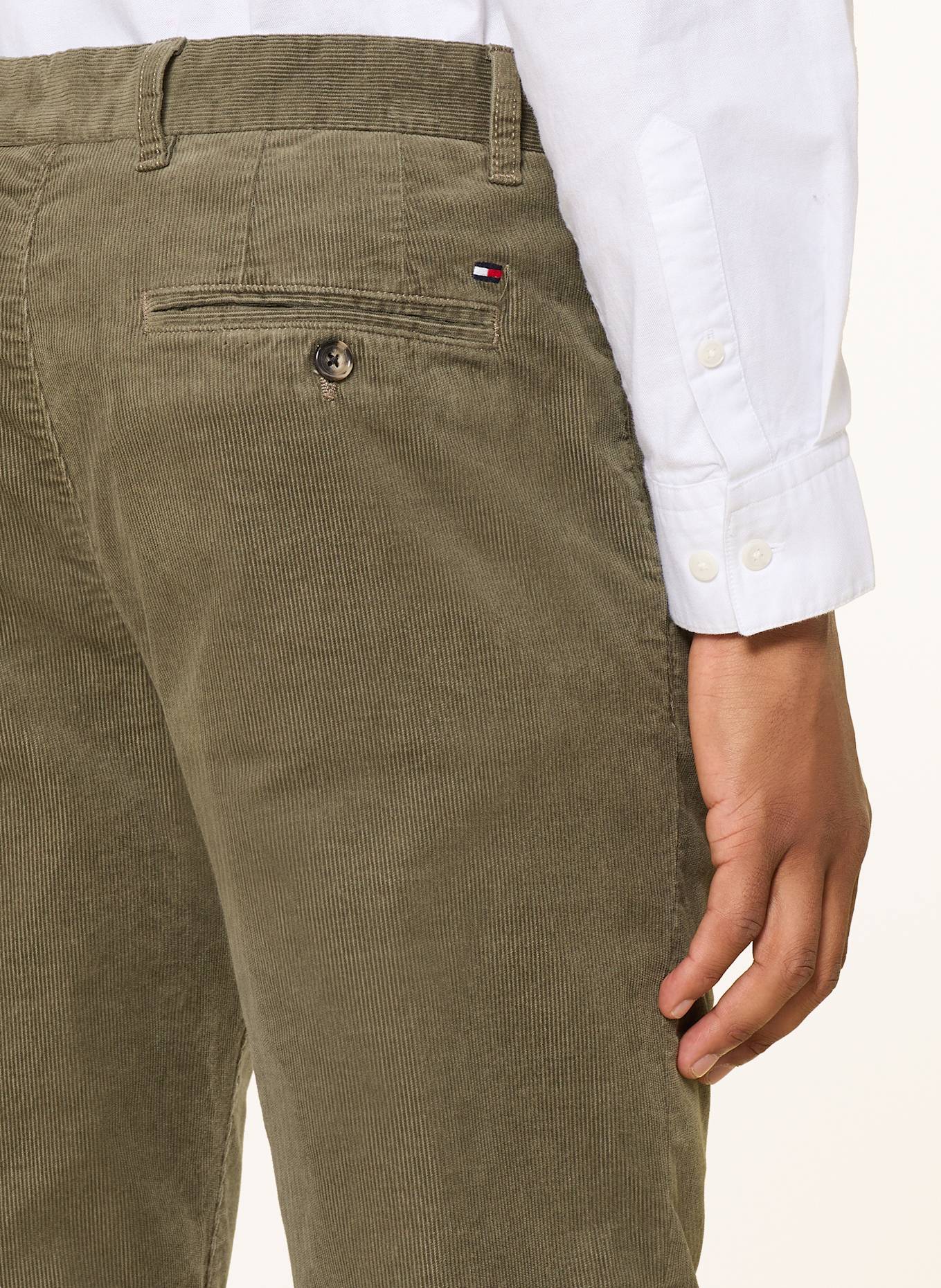 TOMMY HILFIGER Cordchino DENTON Straight Fit: OLIV