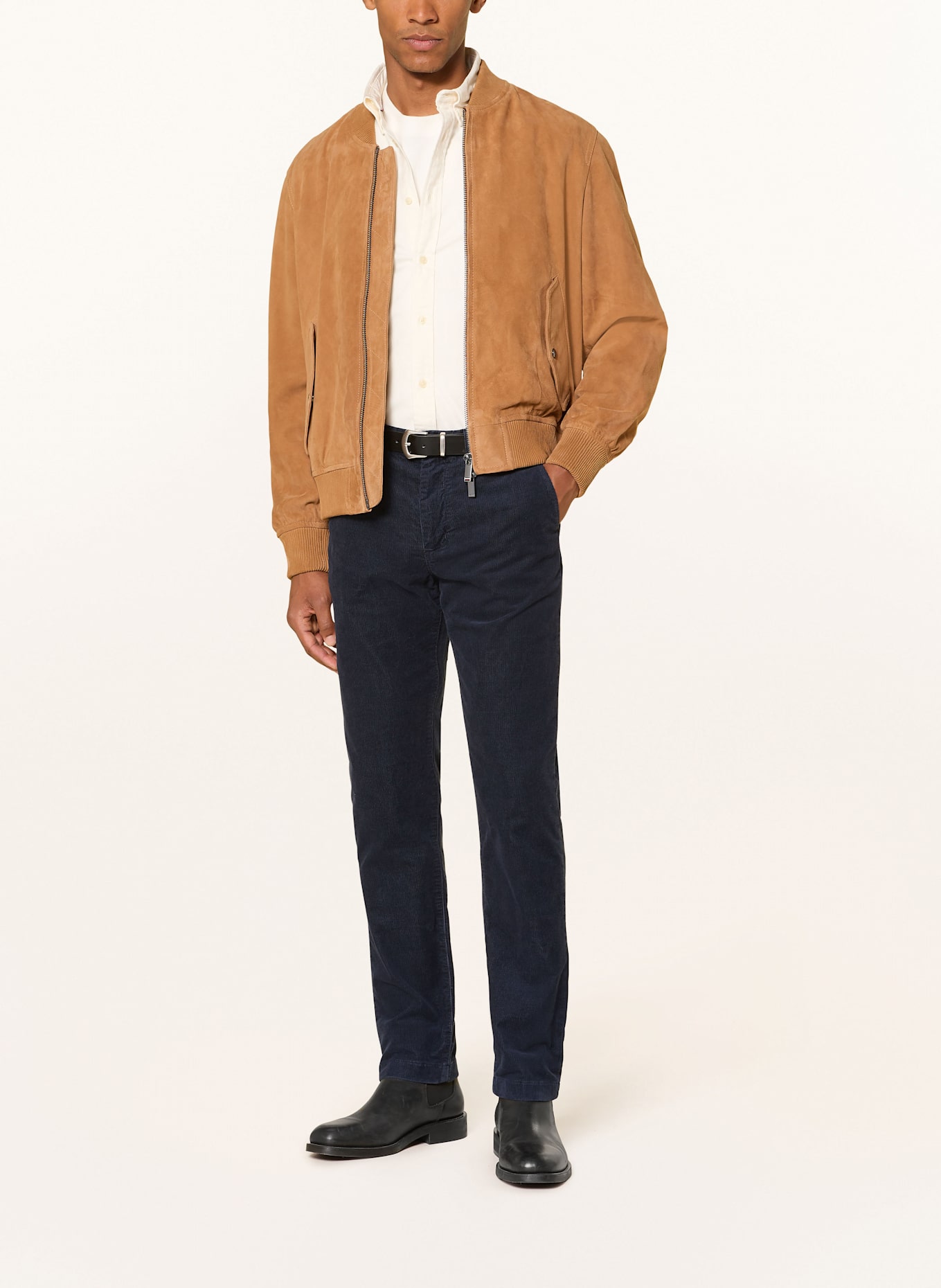 TOMMY HILFIGER Cordchino DENTON Straight Fit: DUNKELBLAU