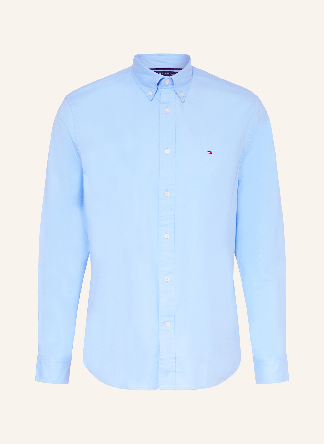 TOMMY HILFIGER Flanellhemd Regular Fit: HELLBLAU