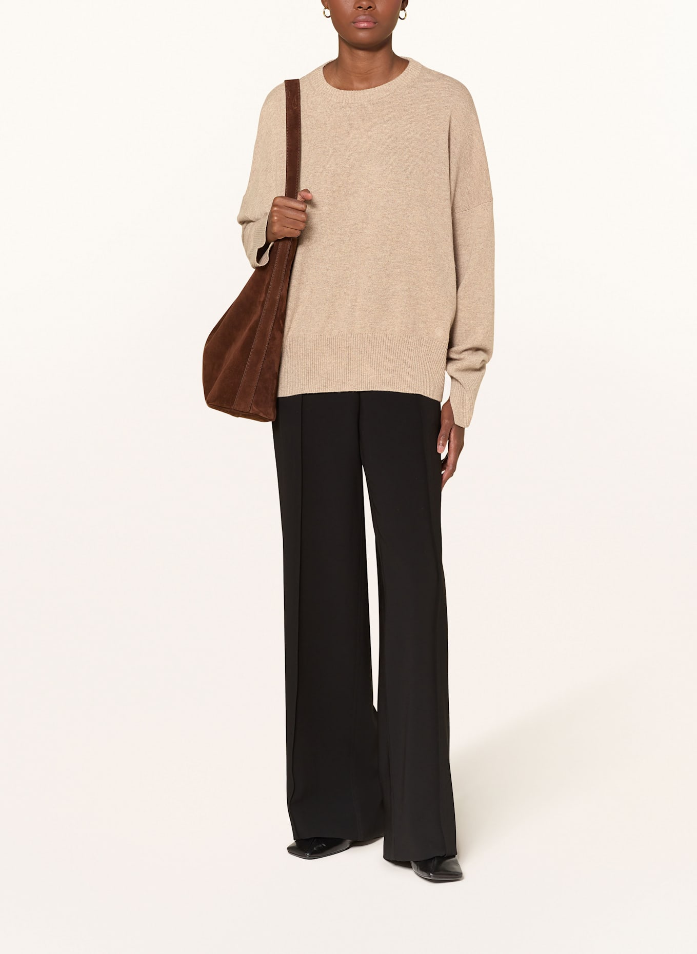 LOULOU DE SAISON Cashmere-Pullover ANAA: TAUPE