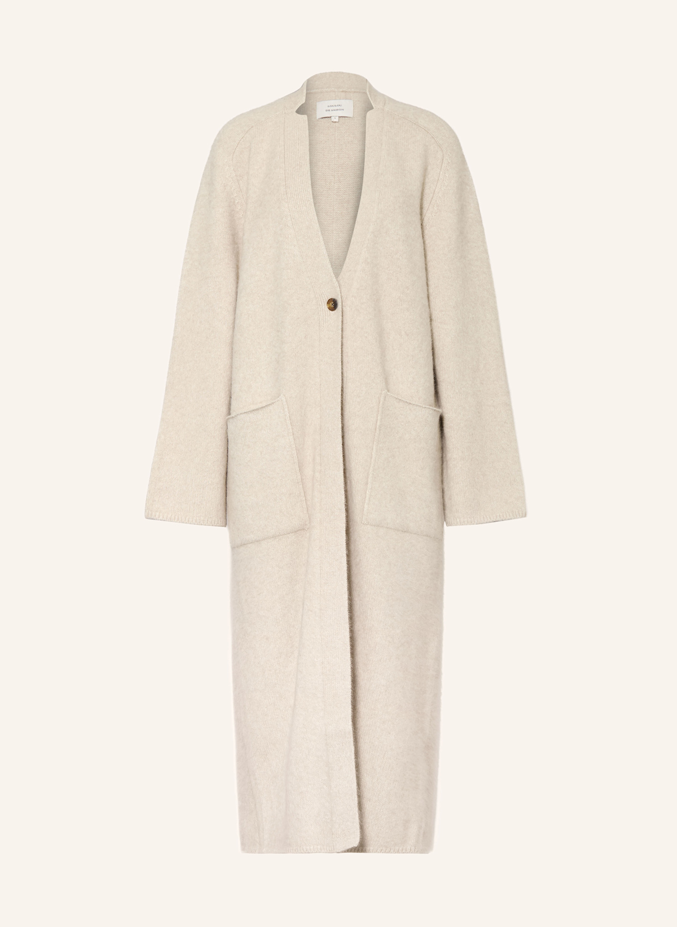 LOULOU DE SAISON Strickjacke SMET: BEIGE