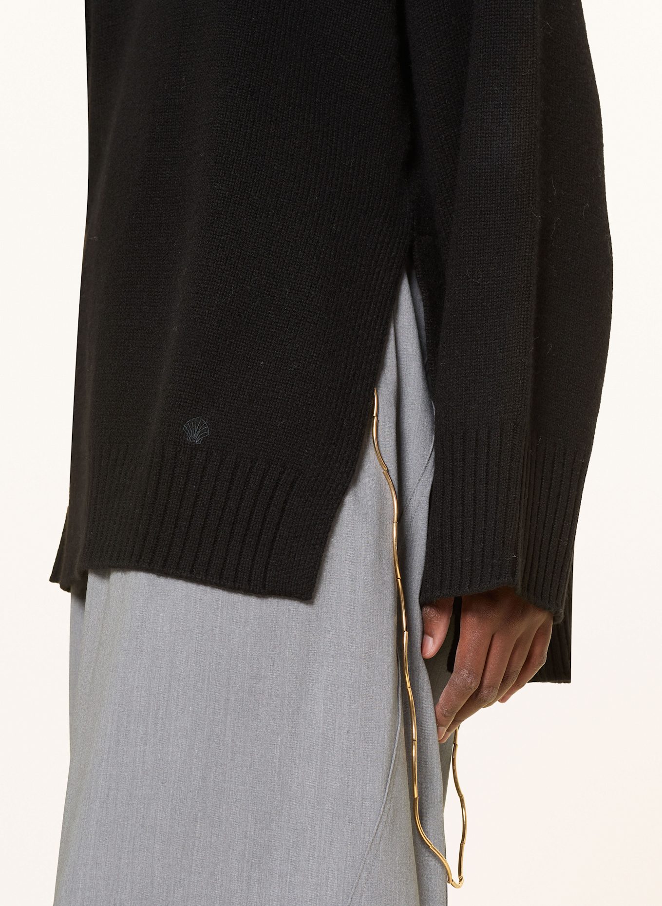 LOULOU DE SAISON Pullover SAFI: SCHWARZ