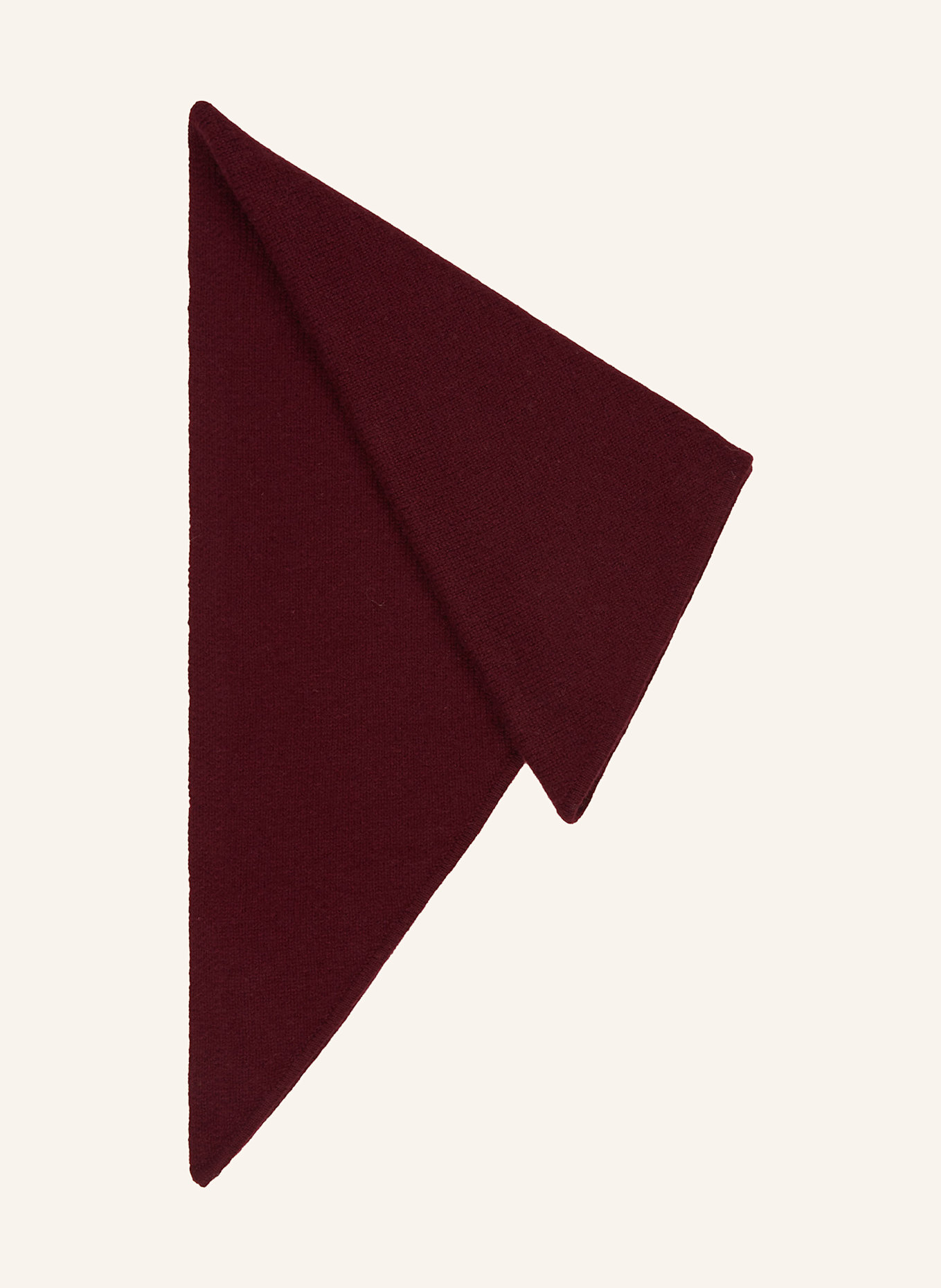 darling harbour Triangular scarf with cashmere: BORDEAUX