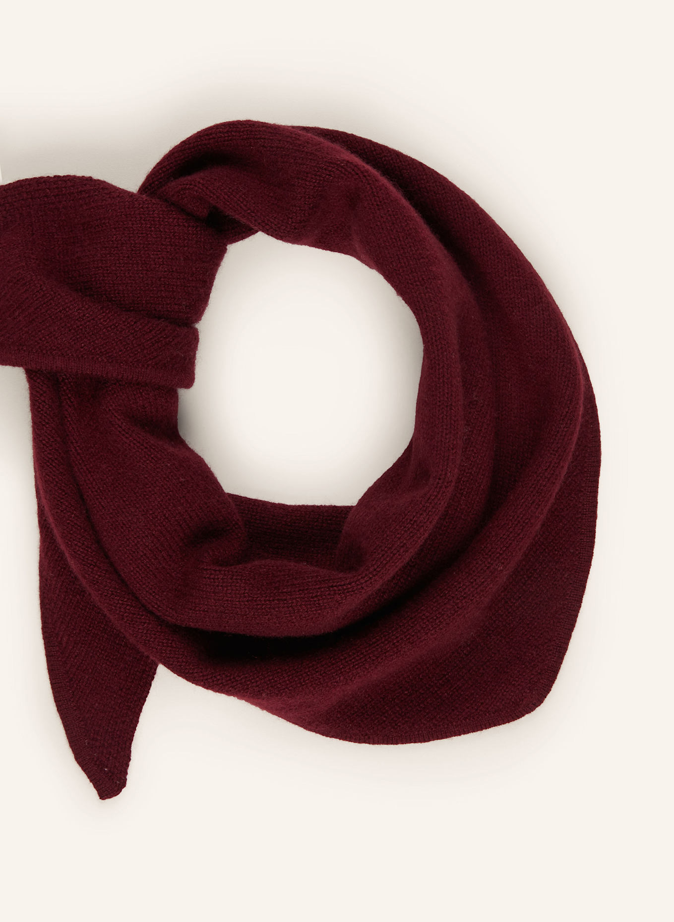 darling harbour Triangular scarf with cashmere: BORDEAUX