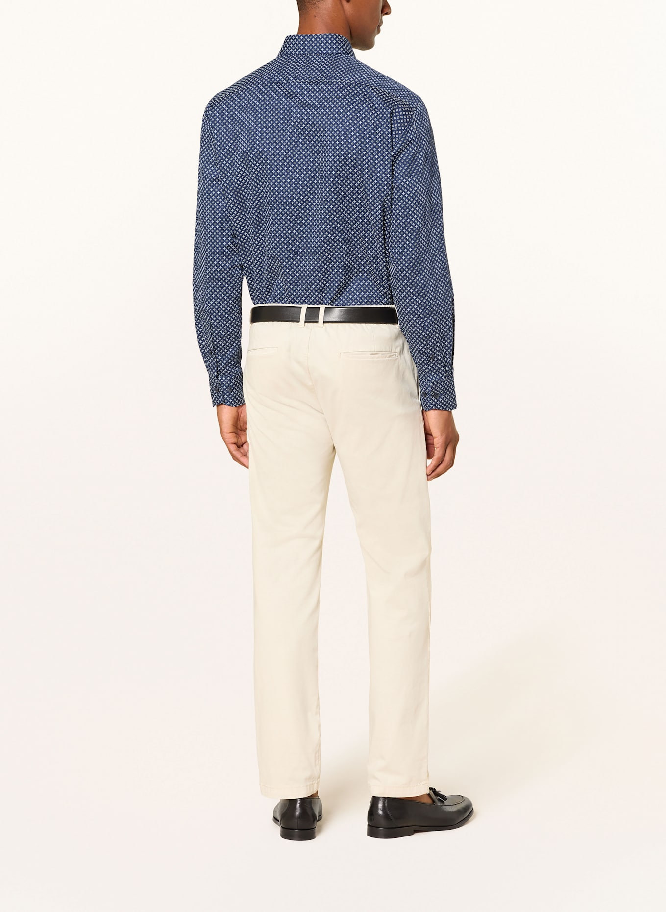 OLYMP Hemd Luxor modern fit: DUNKELBLAU / HELLBLAU