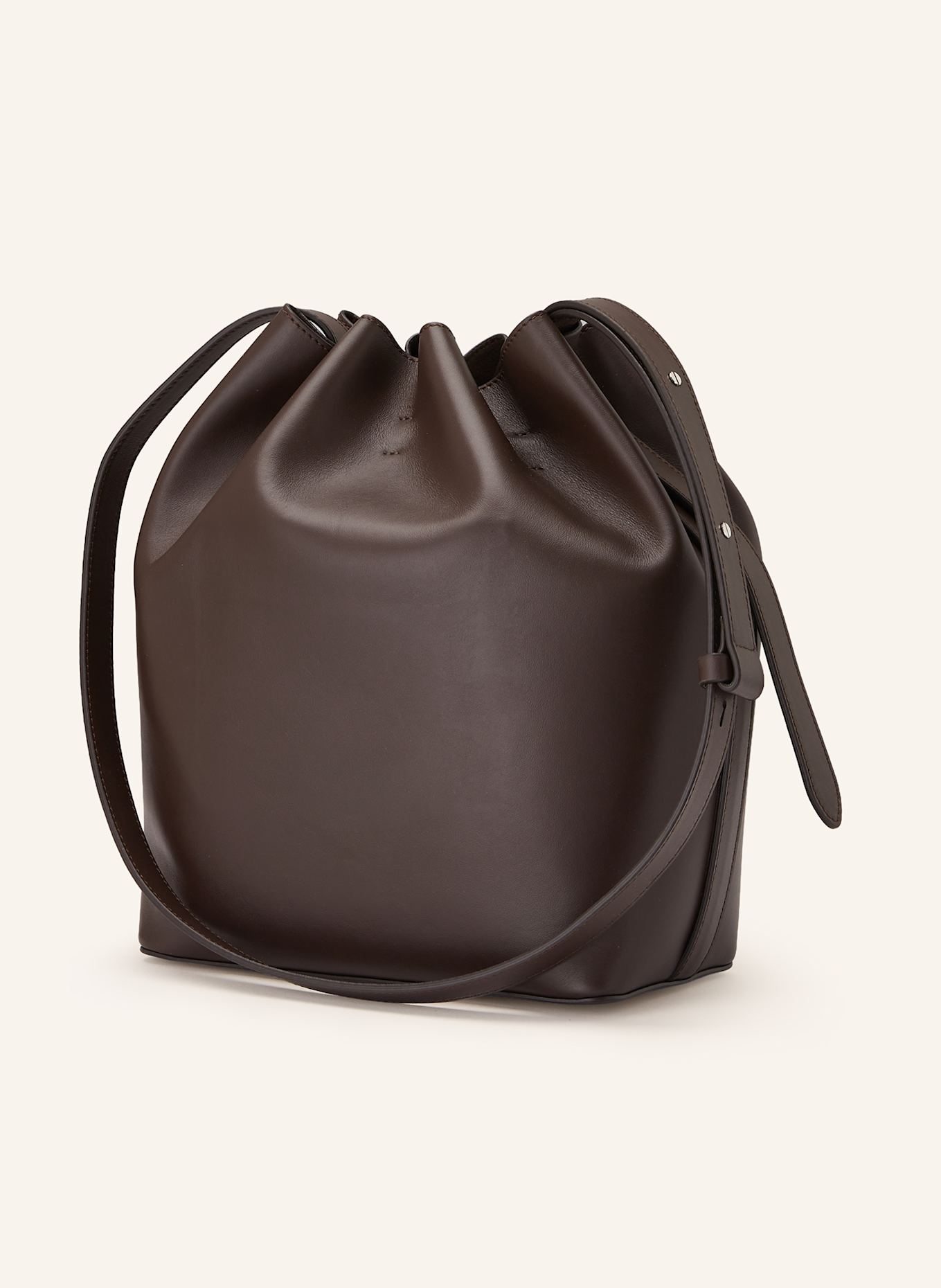 AESTHER EKME Pouch bag MARIN SUPPLE MEDIUM: DARK BROWN