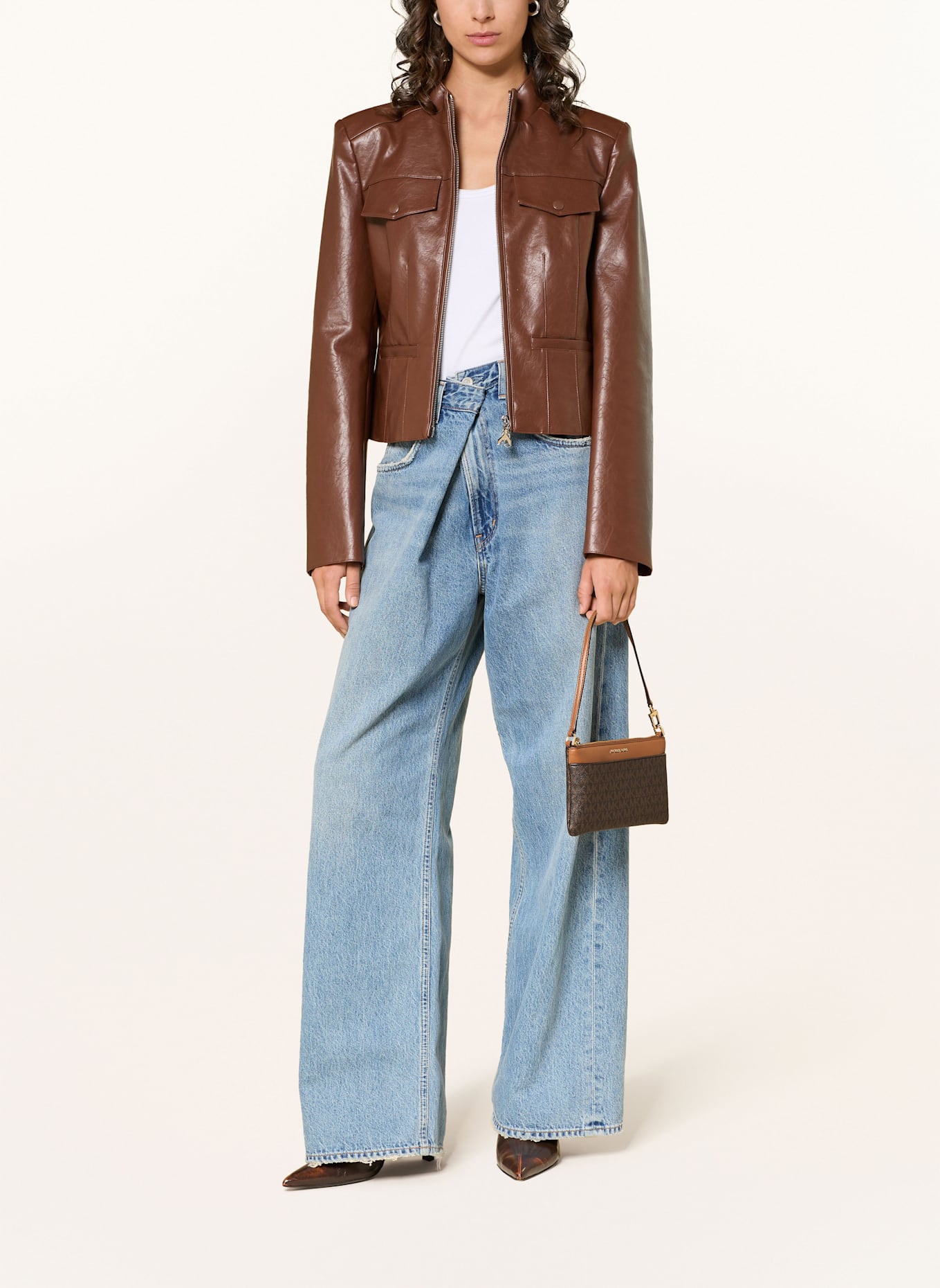 MICHAEL KORS Pouch JET SET: 252 BRN/ACORN