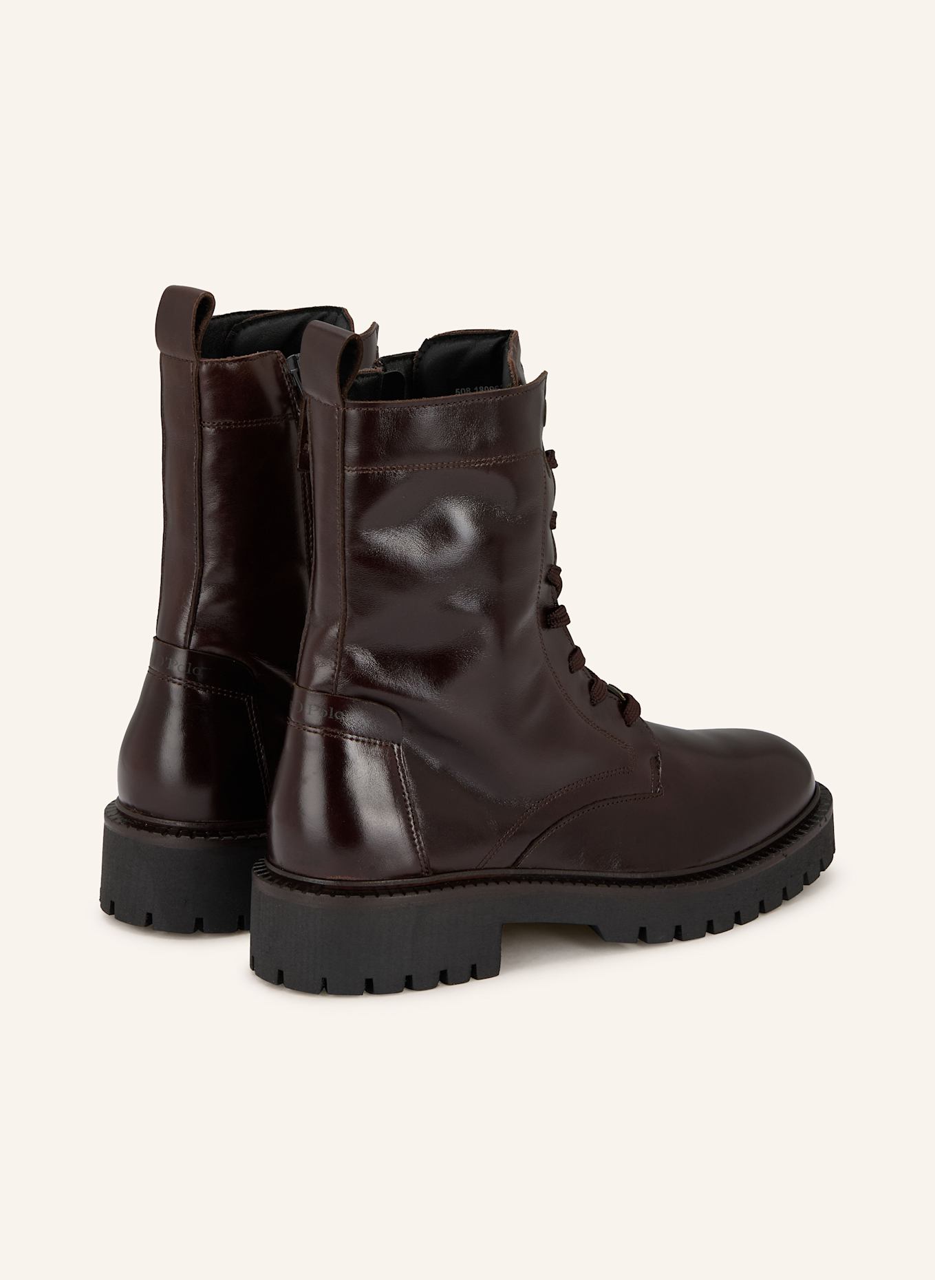 Marc O'Polo Botki sznurowane PHIA 15A: CIEMNOCZERWONY