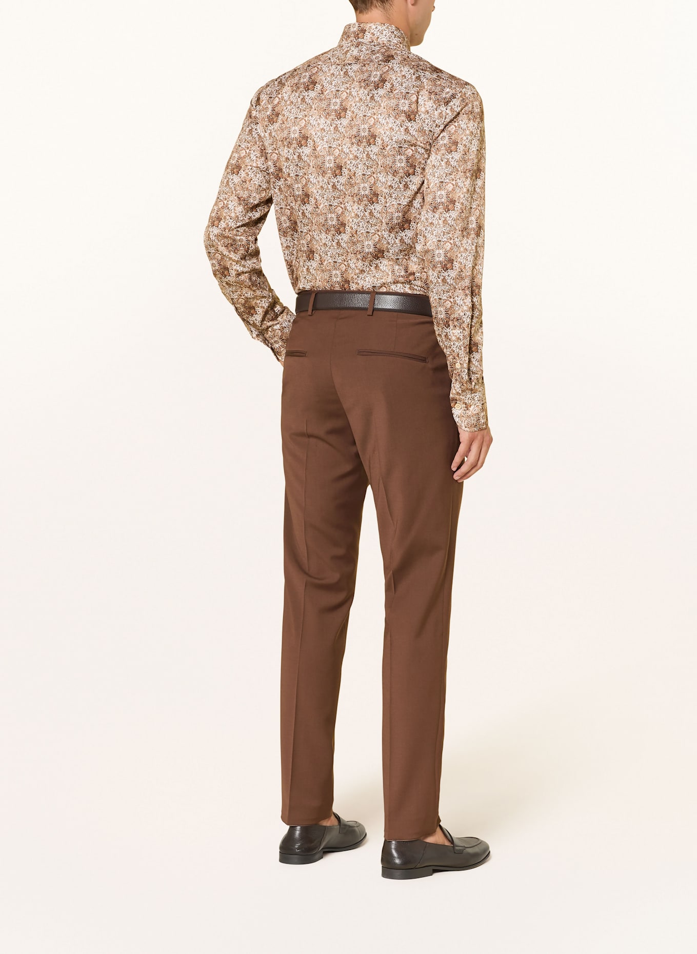 OLYMP SIGNATURE Hemd Signature tailored fit: BRAUN / CAMEL / ECRU