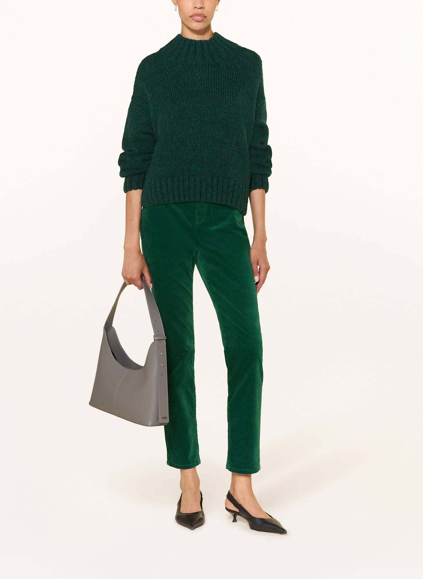 MARC CAIN Schultertasche: GRAU